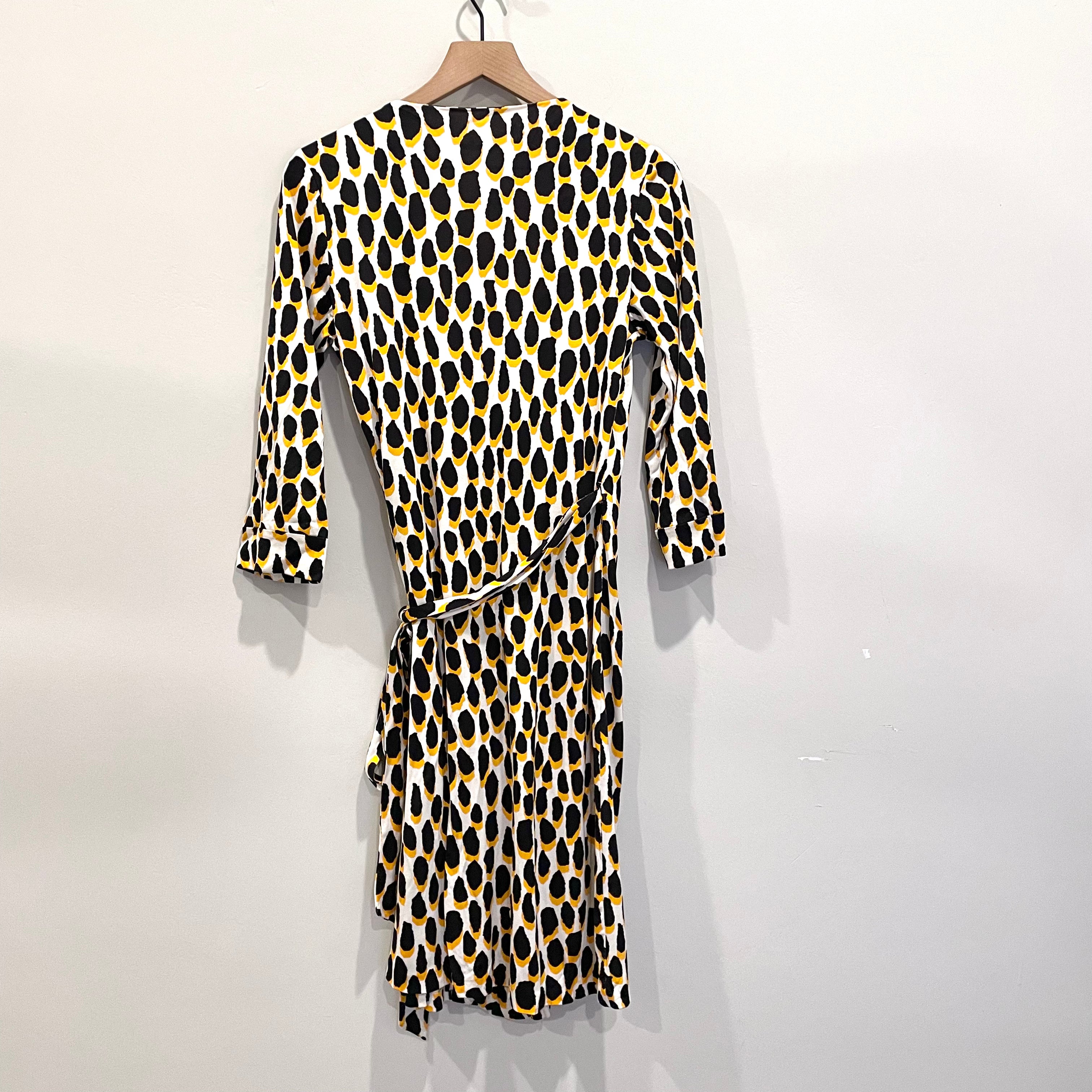 Animal Print Wrap Dress