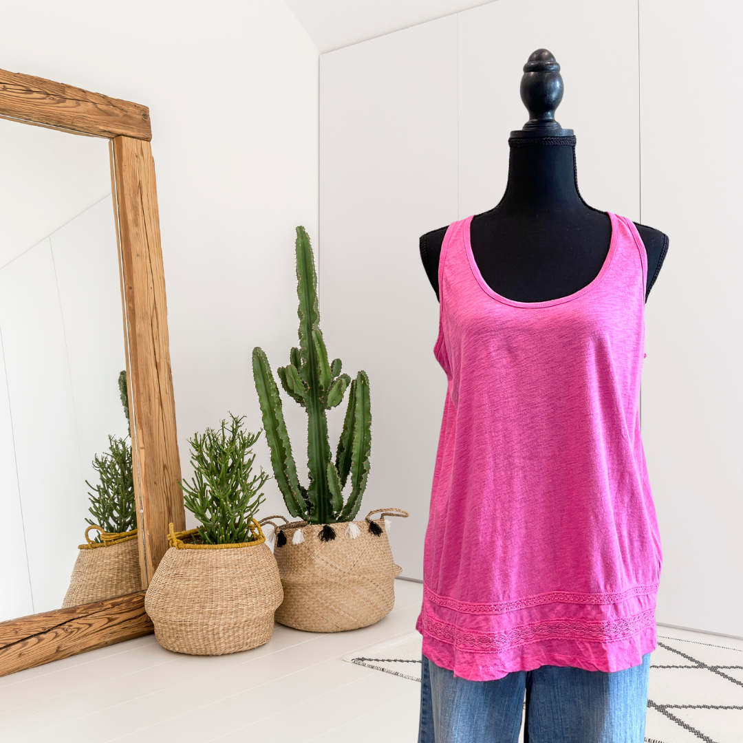 Crochet Trim Tank Top