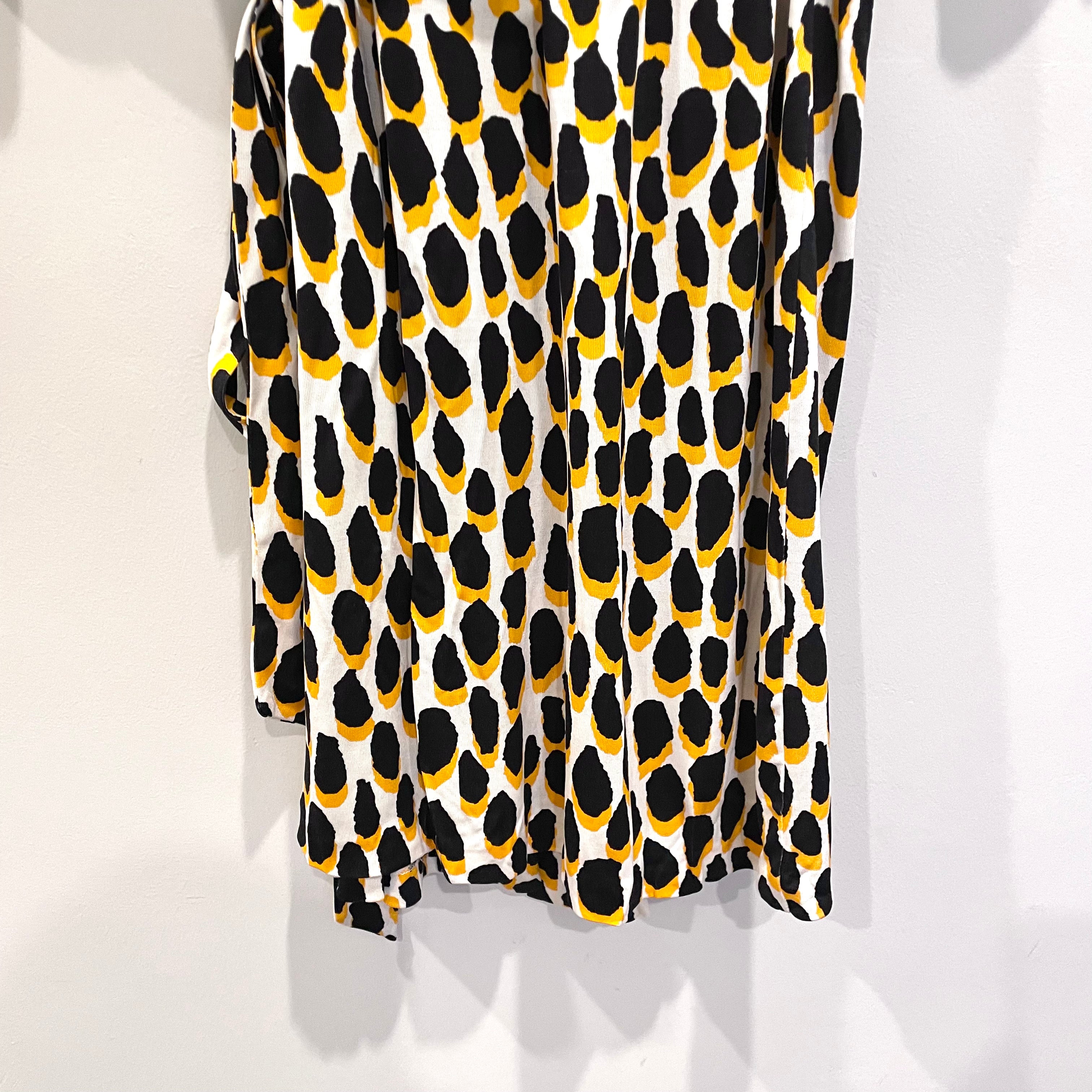 Animal Print Wrap Dress