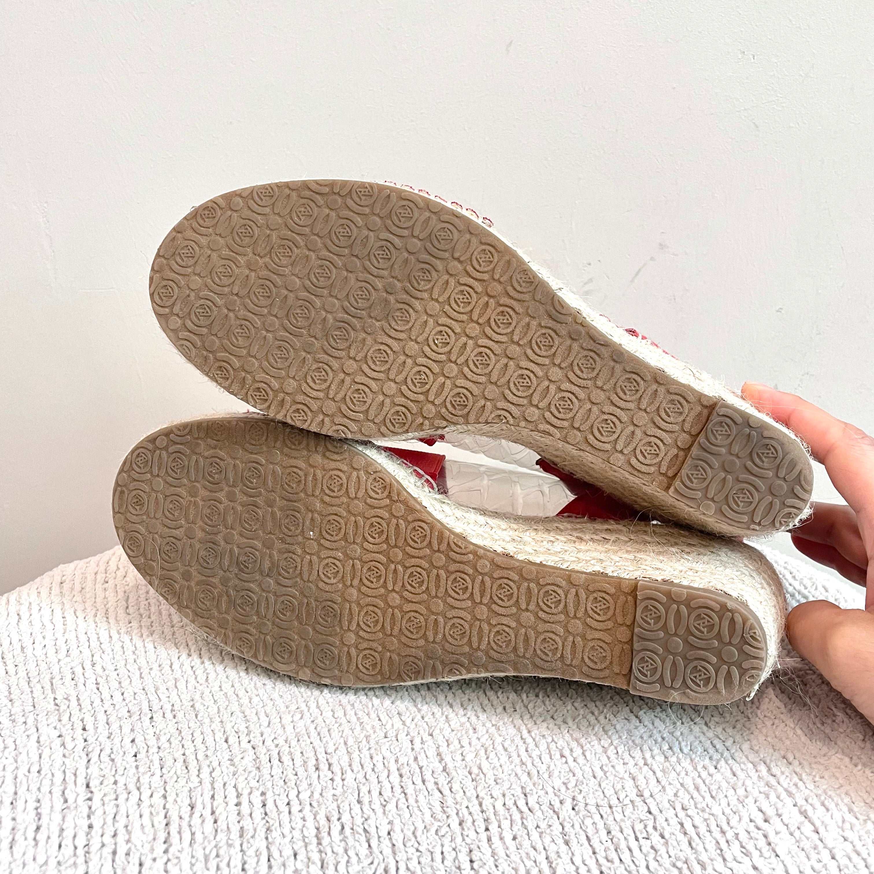 Espadrille Wedge Heel Sandals