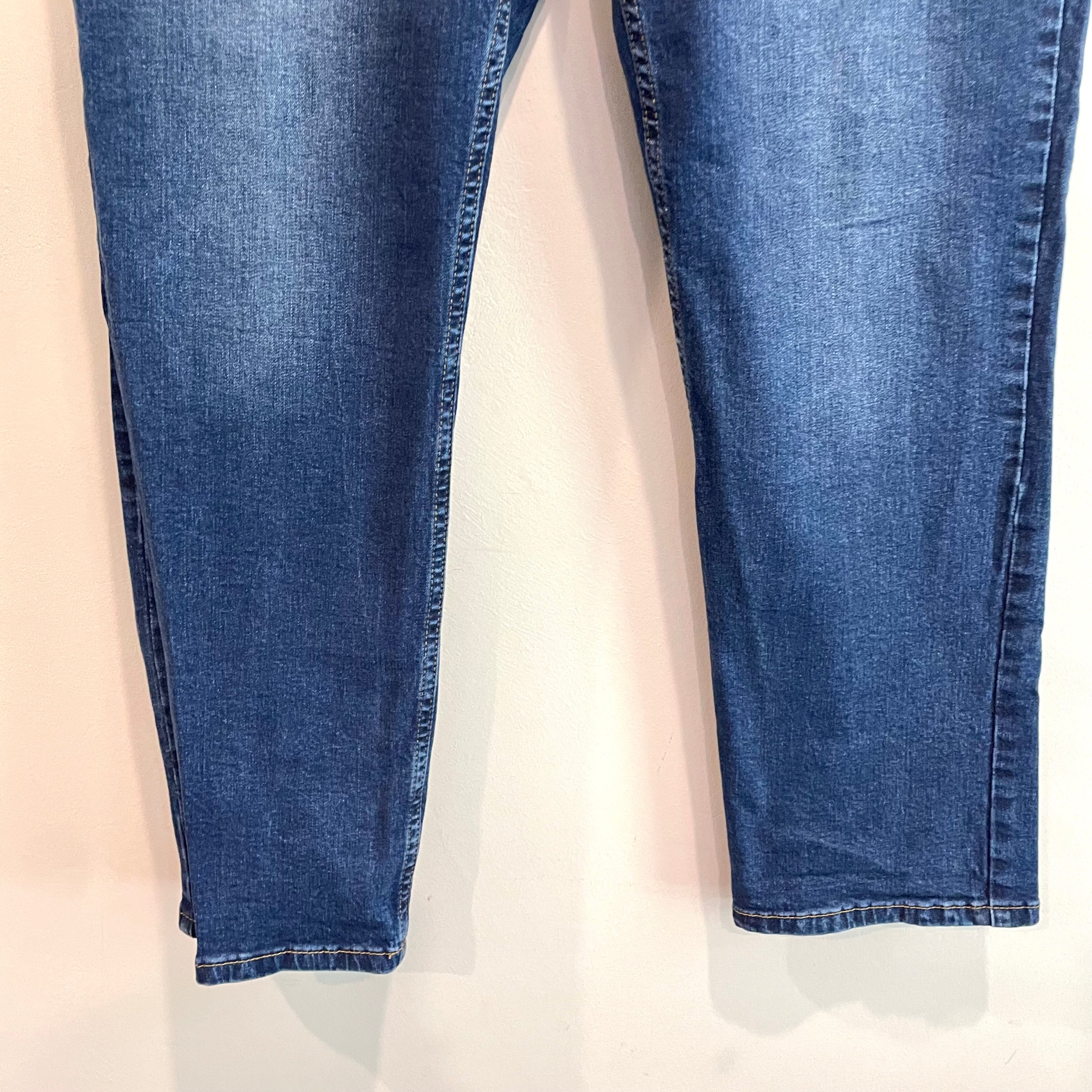 High Rise Slim Leg Jeans