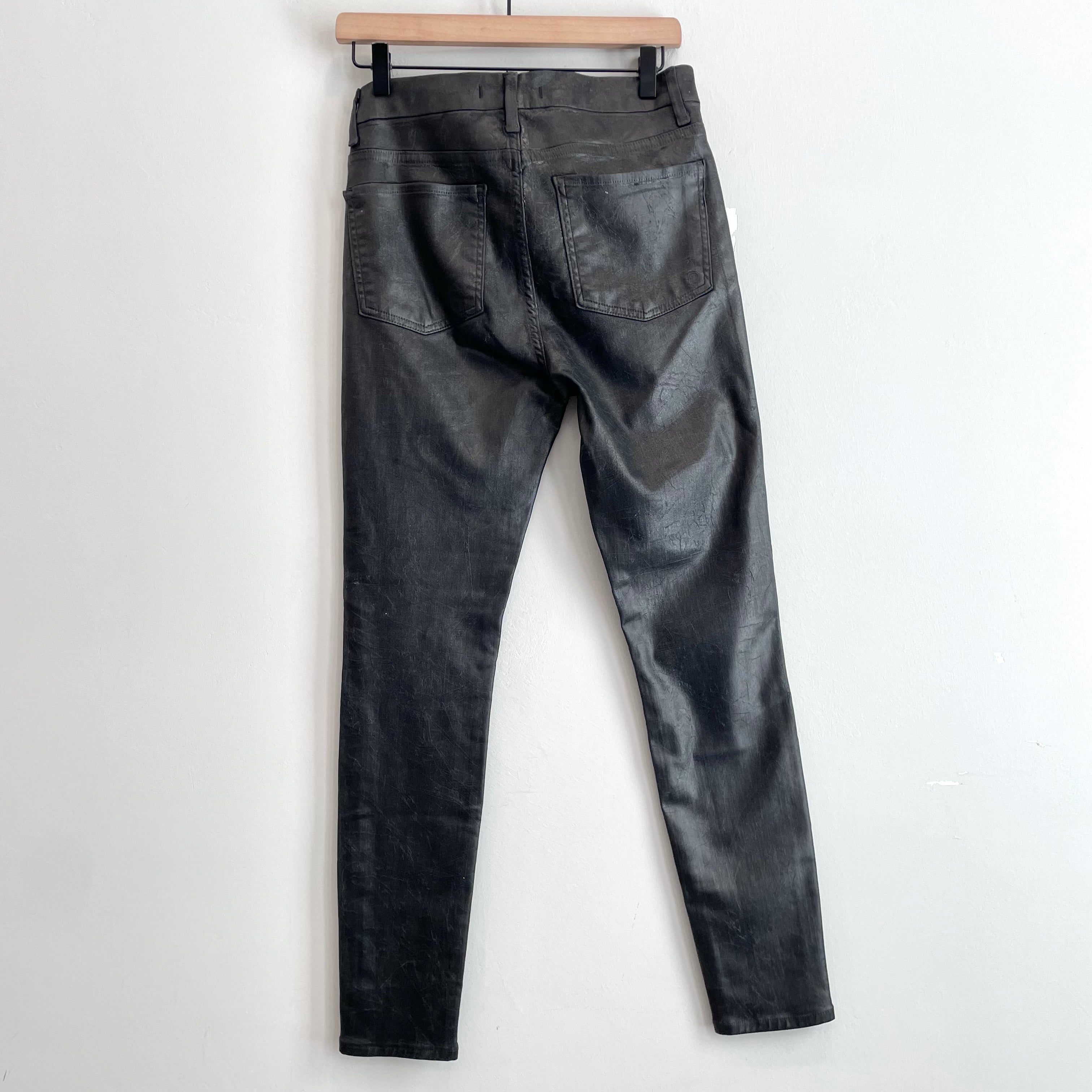 Foil Coated Skinny Jeans