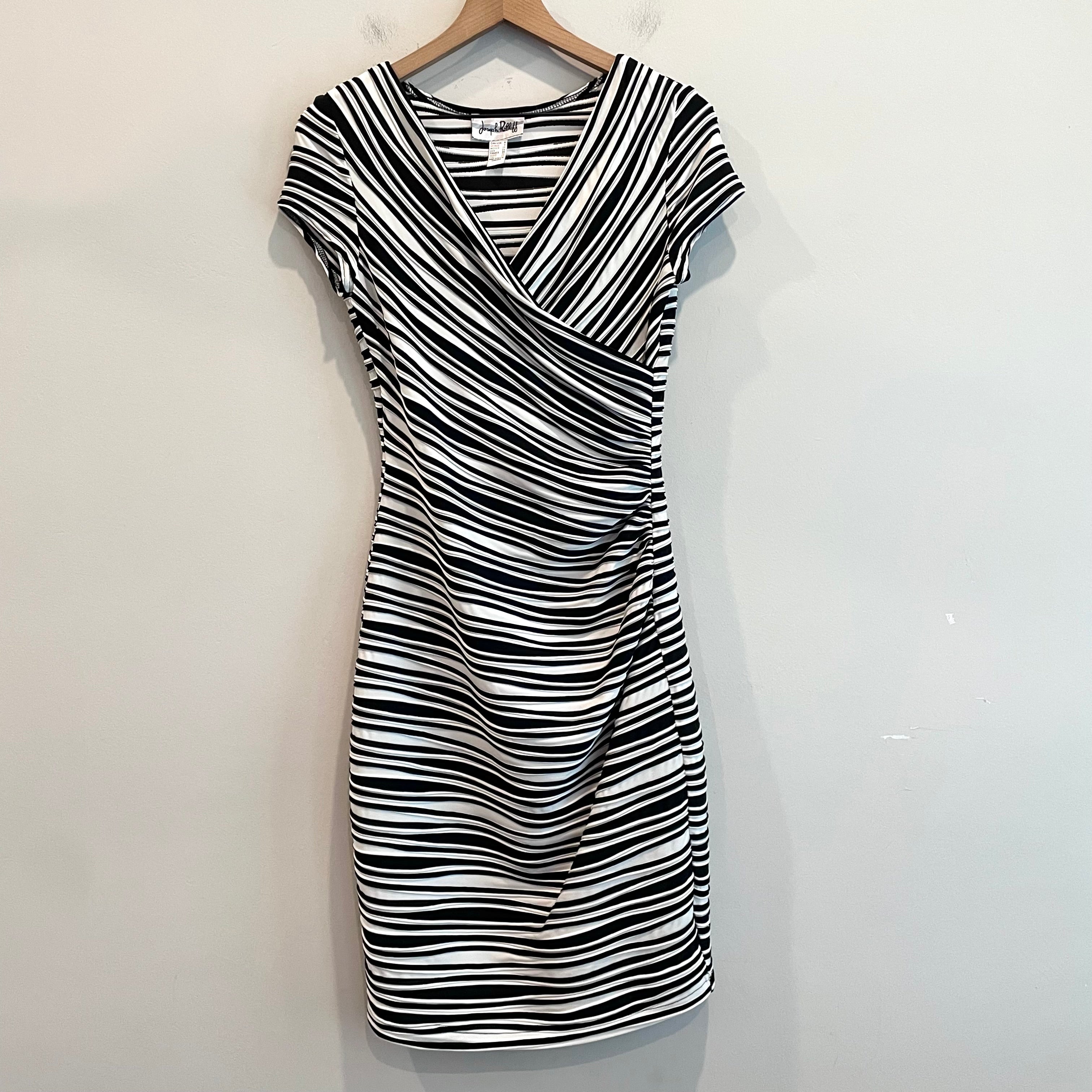 Striped Ruched Side Dress