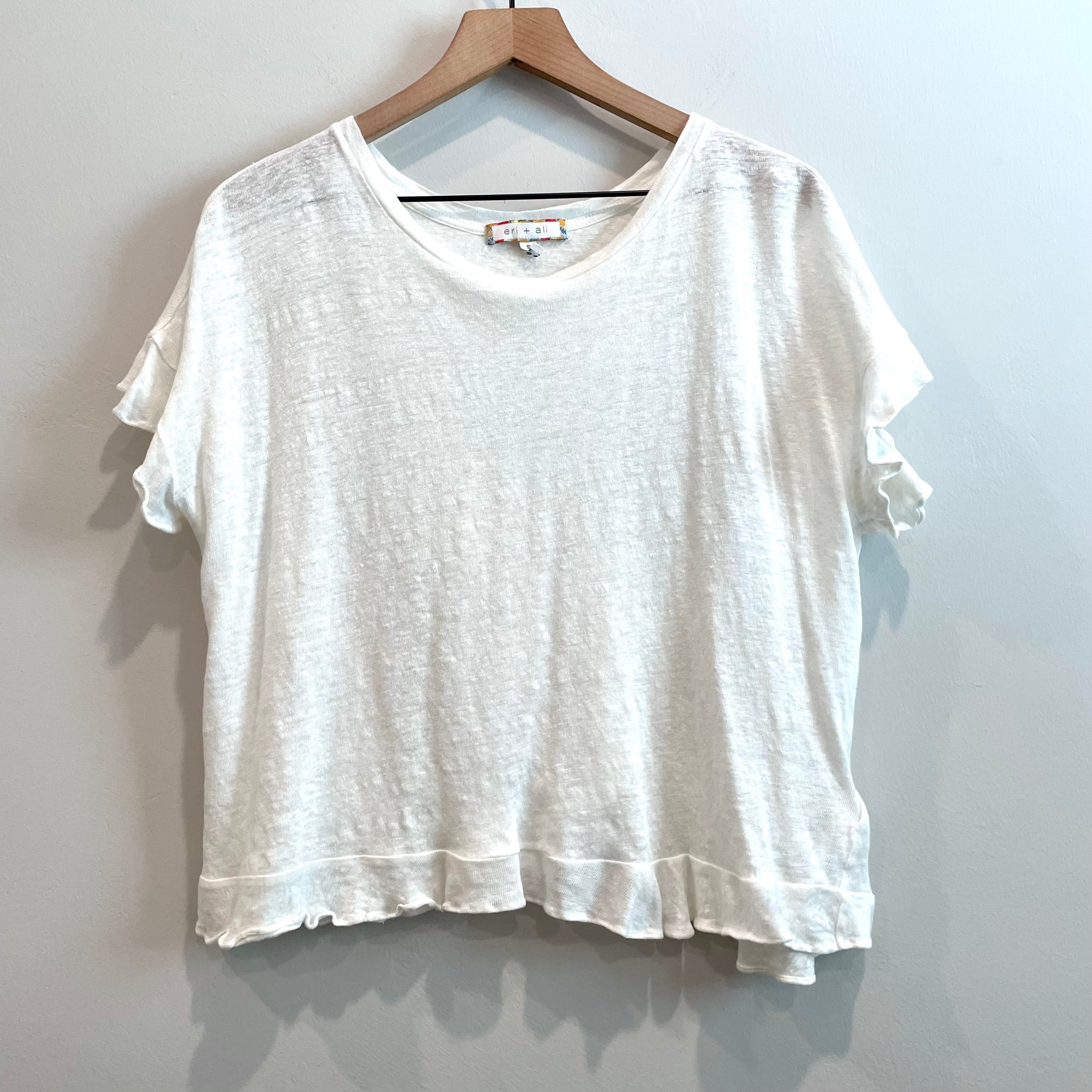 Linen Crossover Back Top