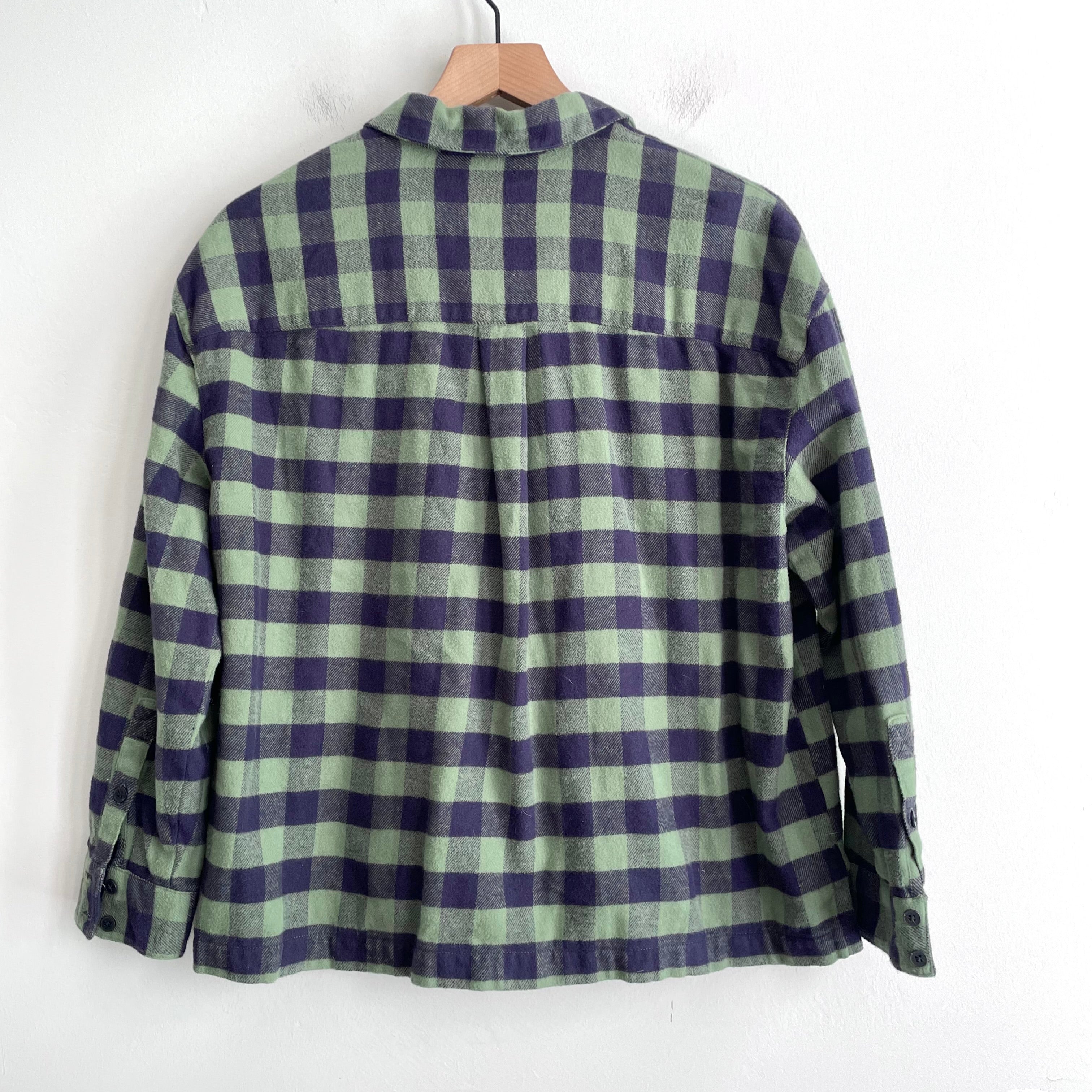 Buffalo Check Plaid Flannel Button Down Top