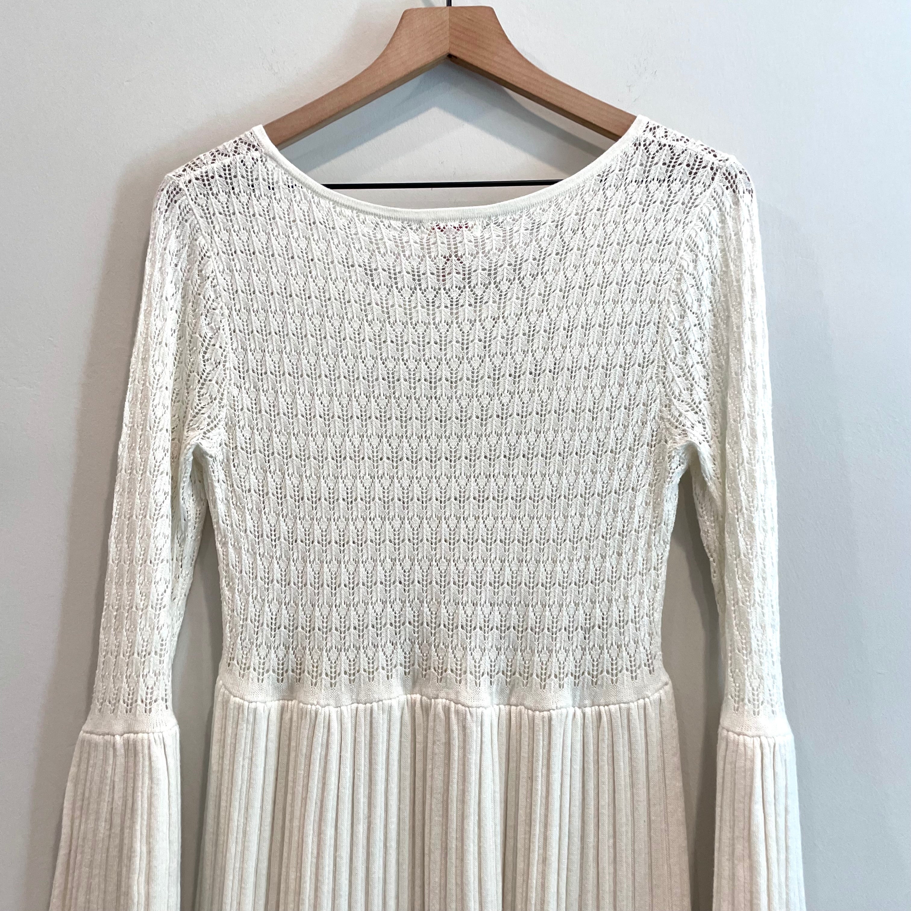 Knit Bell Sleeve Sweater Dress