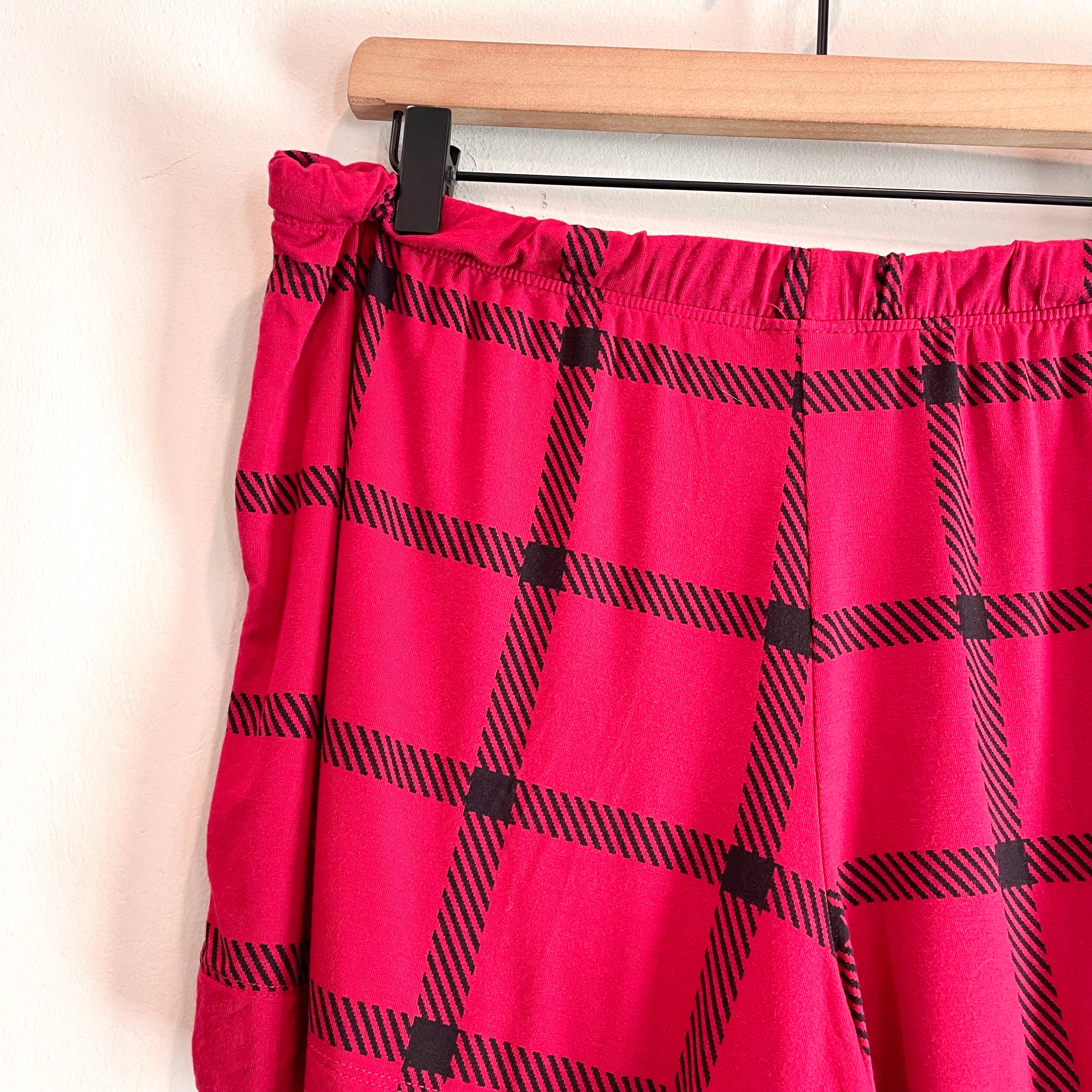 Plaid Tassel Pajama Shorts