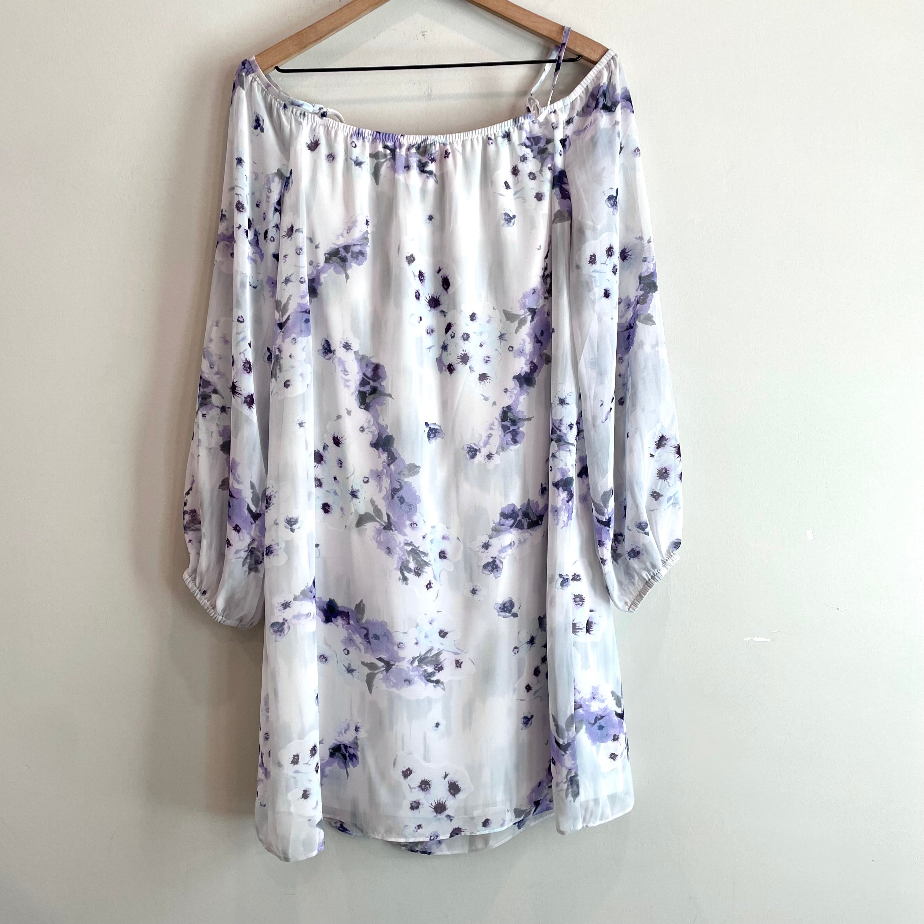 Floral Off Shoulder Shift Dress