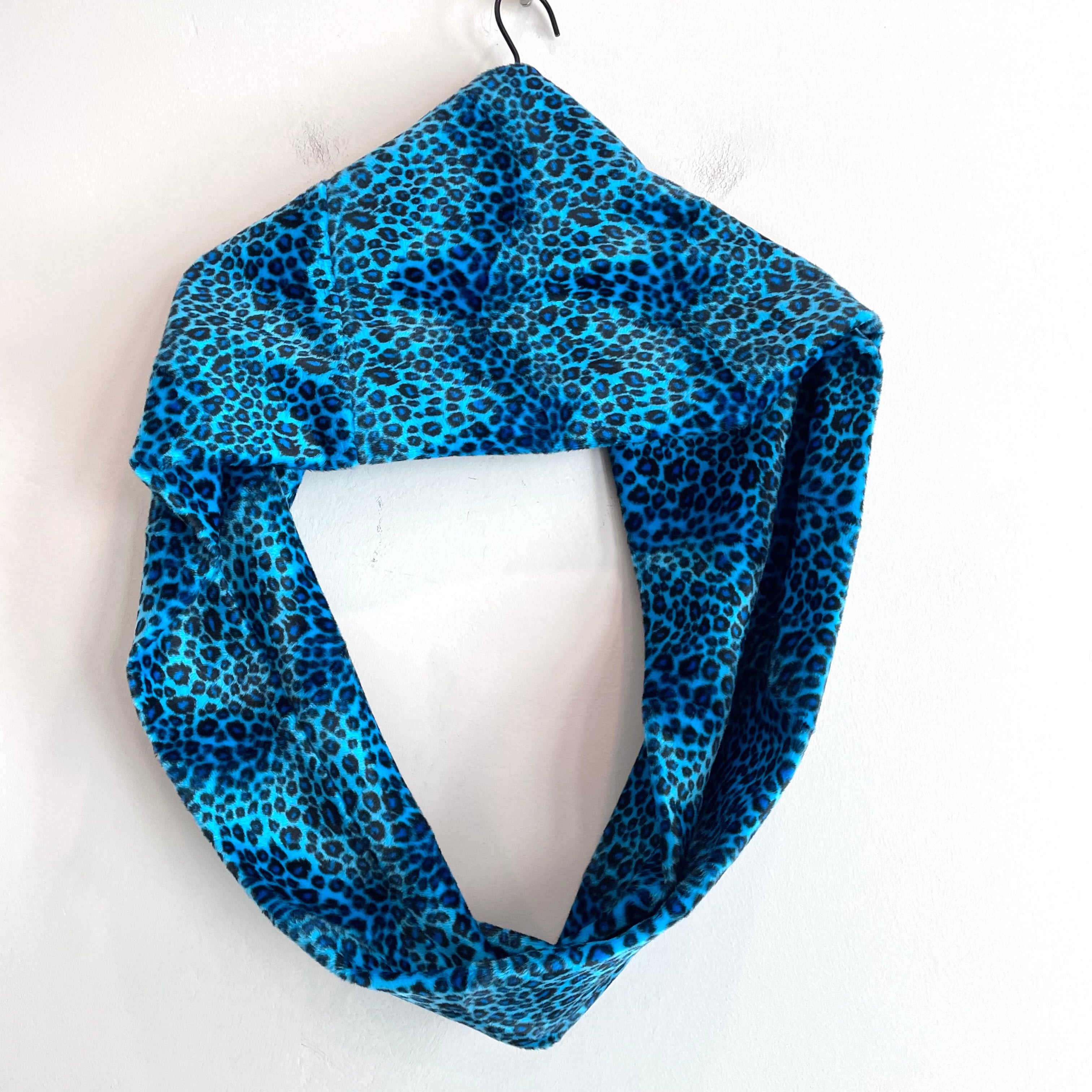 Faux Fur Leopard Infinity Scarf