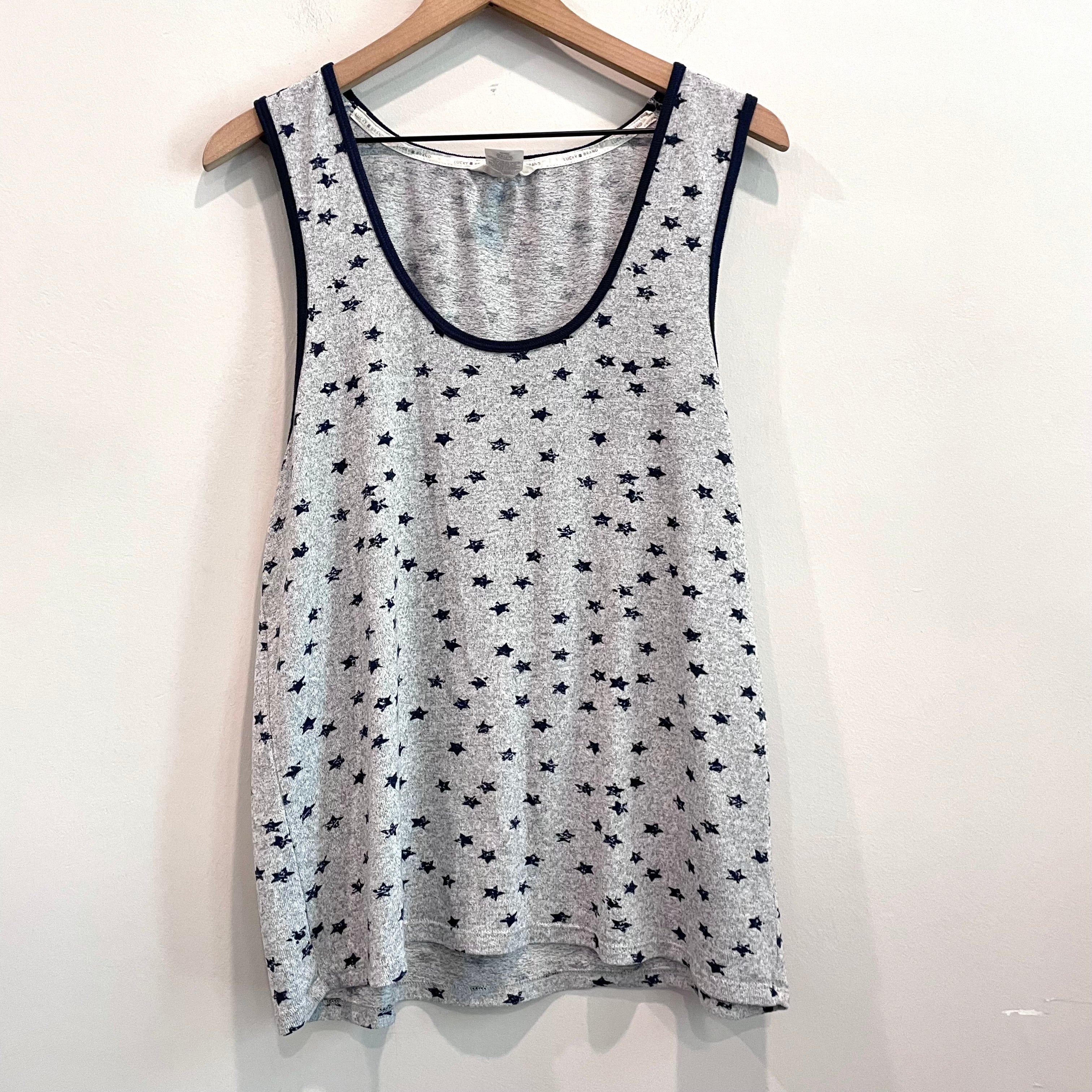 Star Print Tank Top Shorts 2PC PJ Set