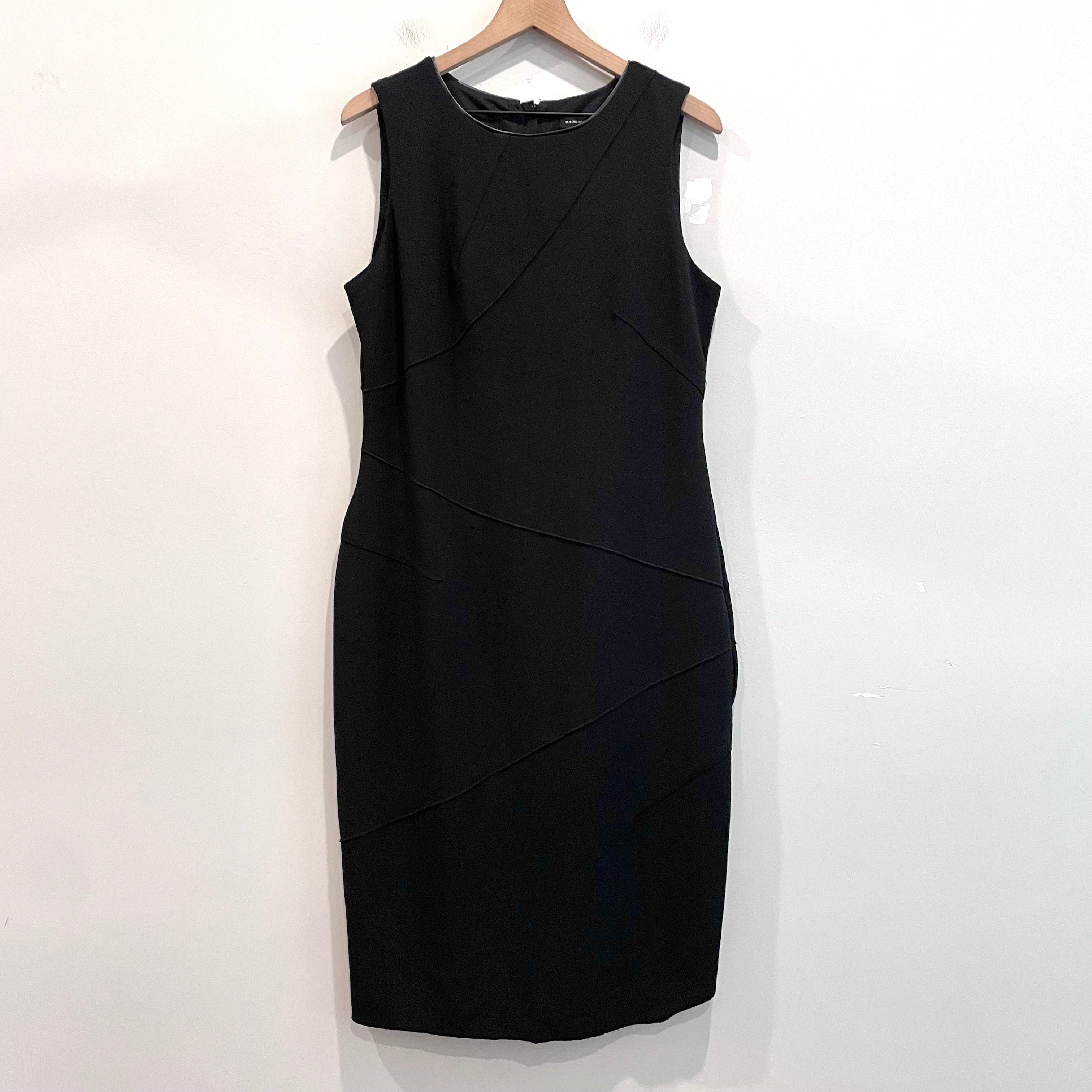 Angled Seam Sheath Dress