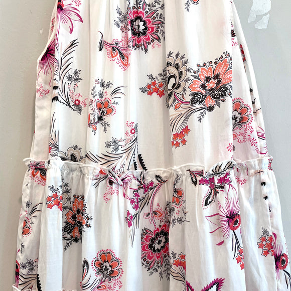 Floral Paisley Ruffle Dress