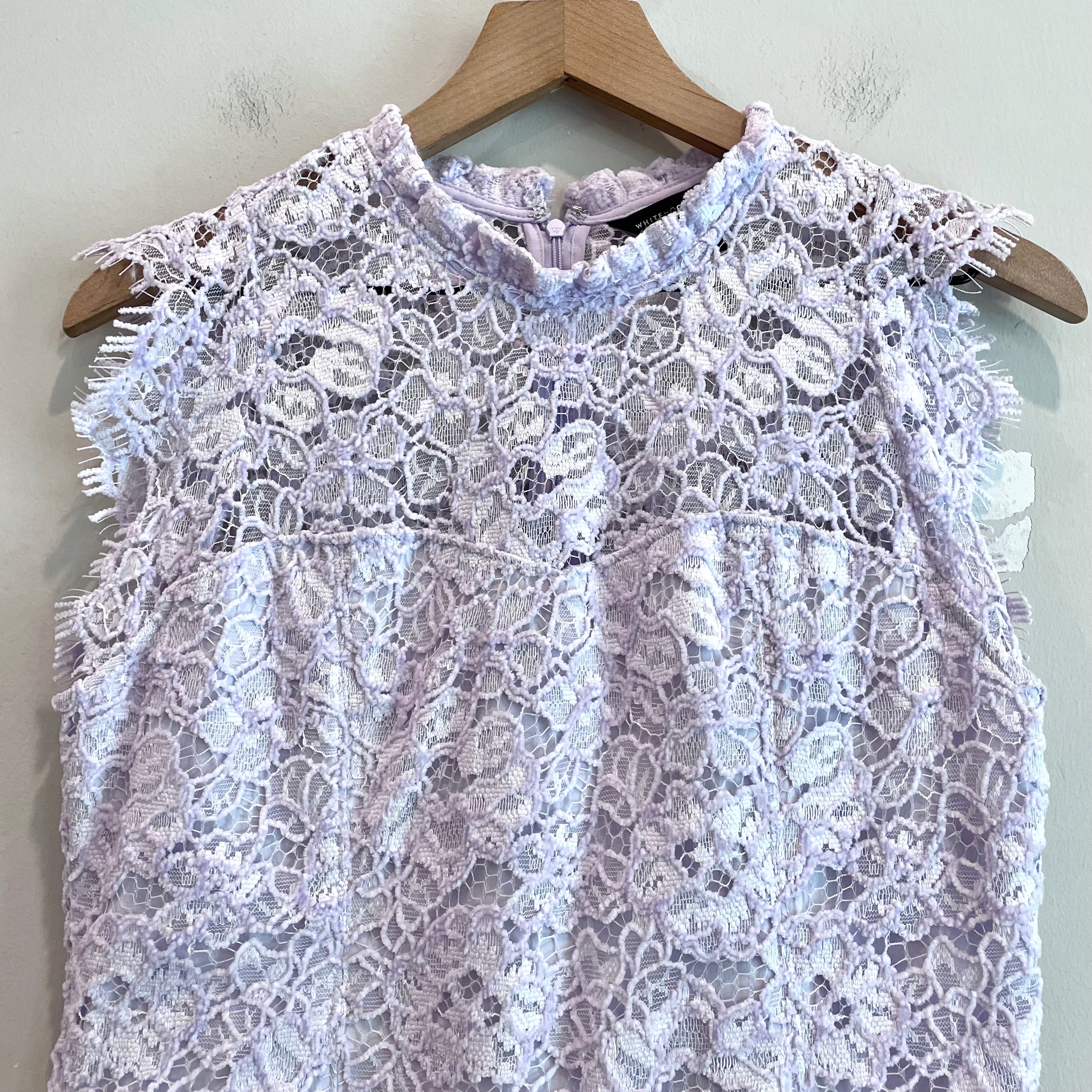 Lace Overlay Blouse