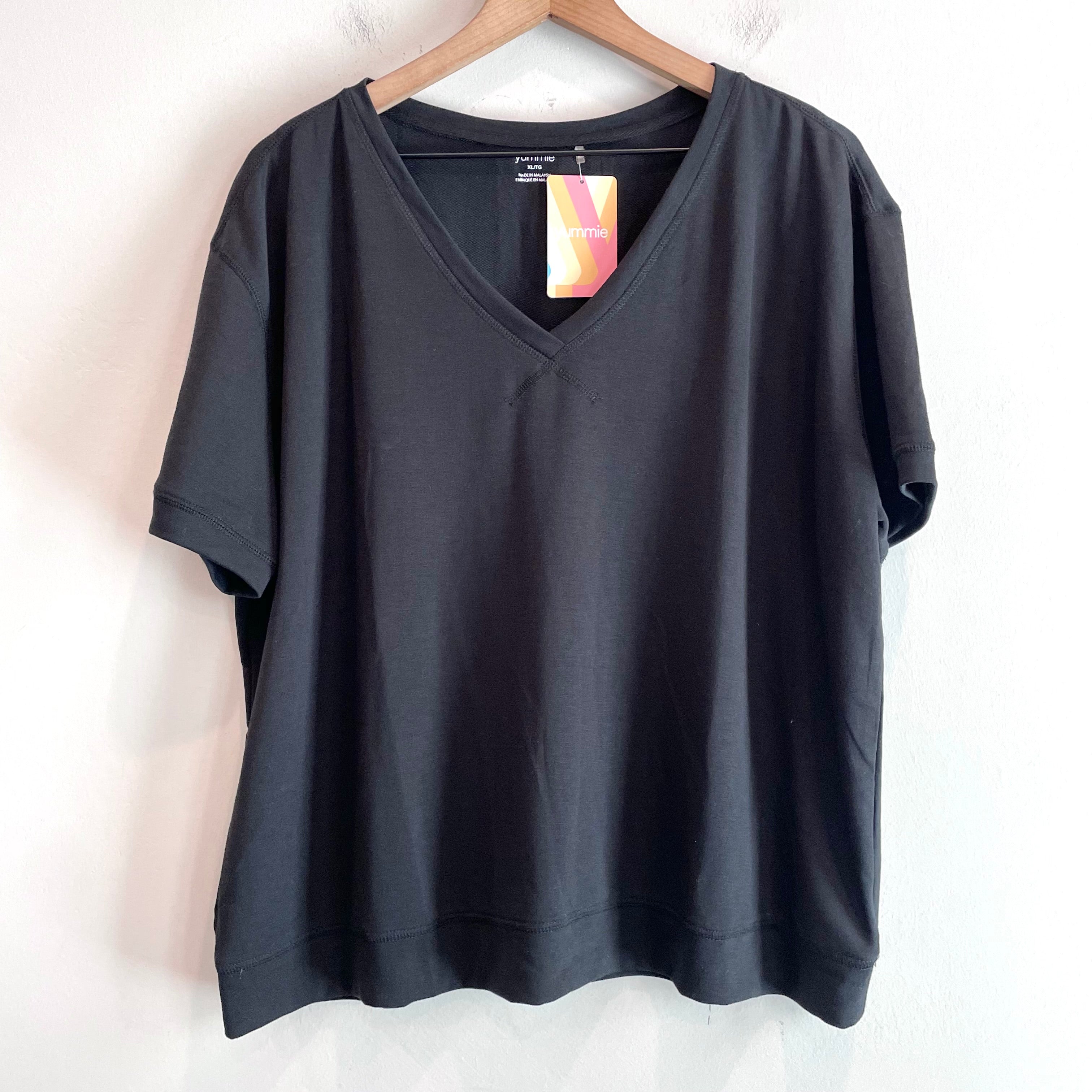 V-Neck Soft Terry Lounge Top