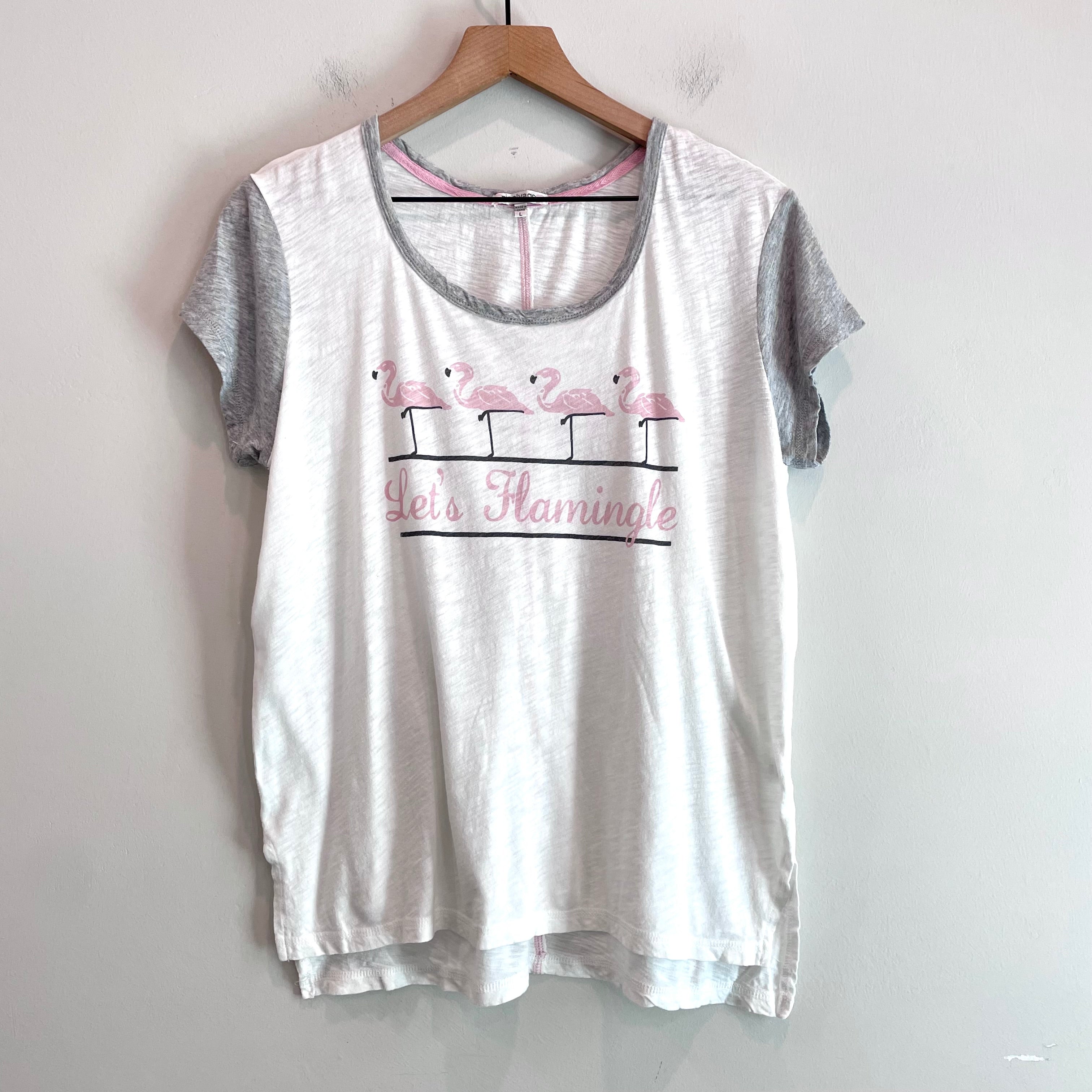 Flamingo Ringer Tee