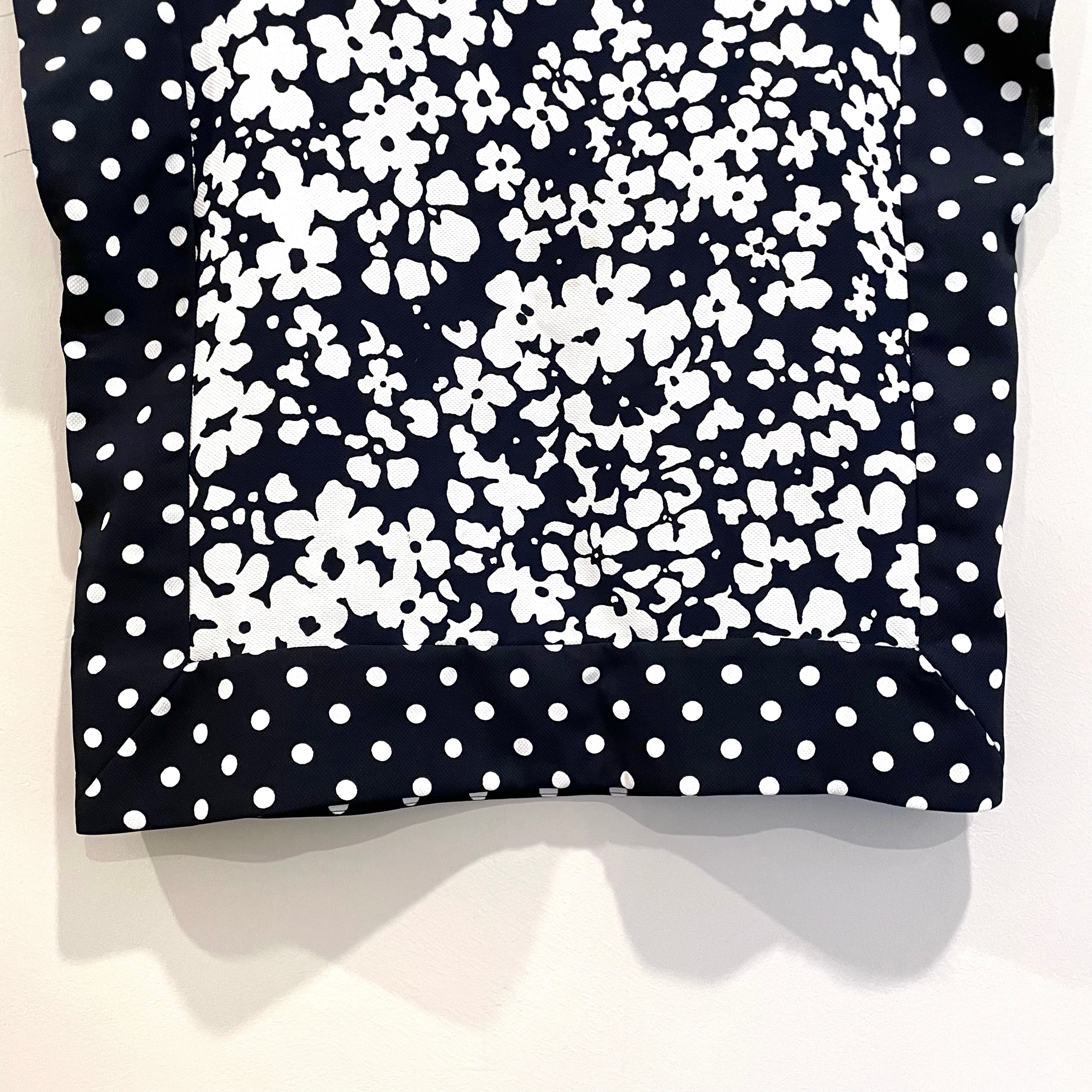 Polka Dot Floral Square Top