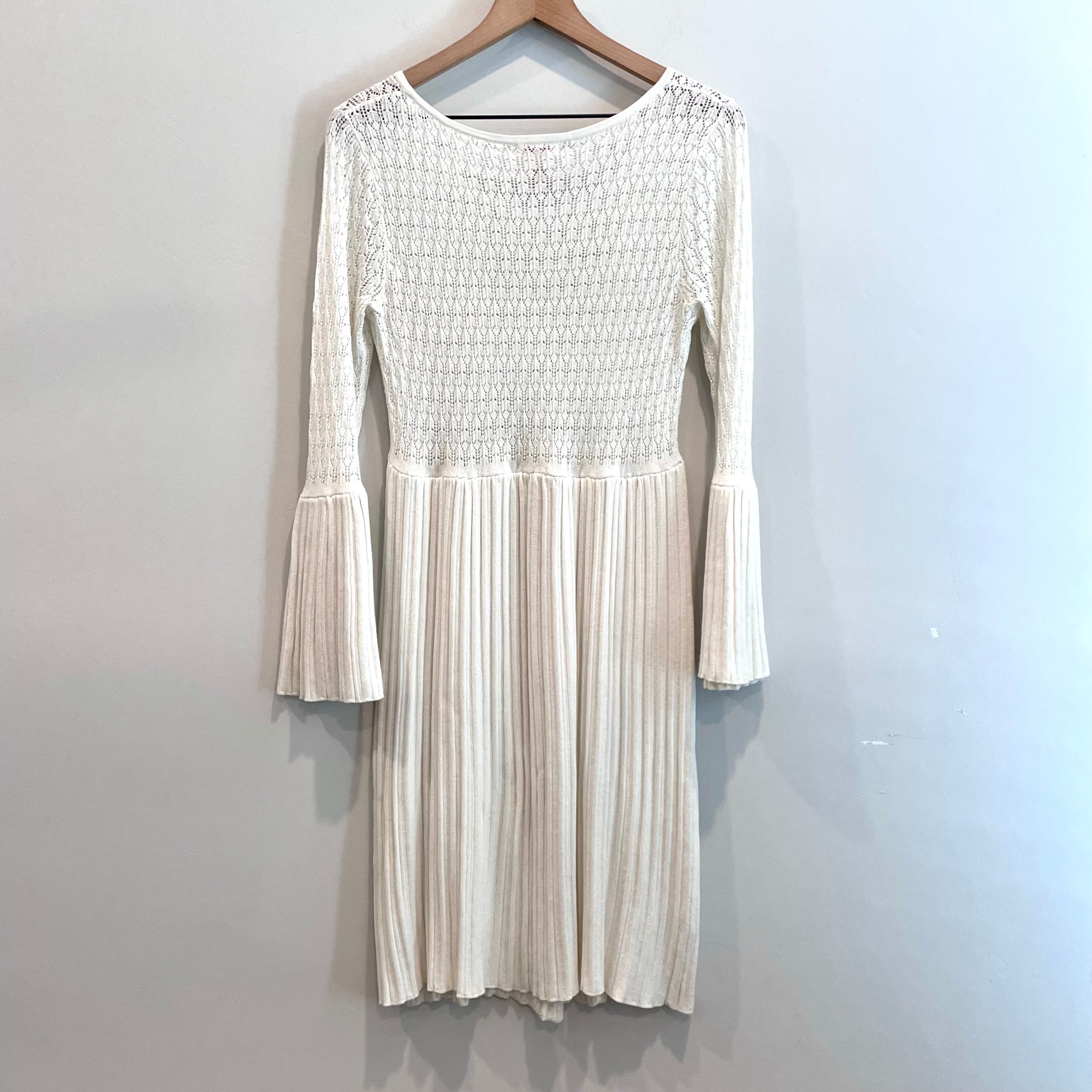 Knit Bell Sleeve Sweater Dress