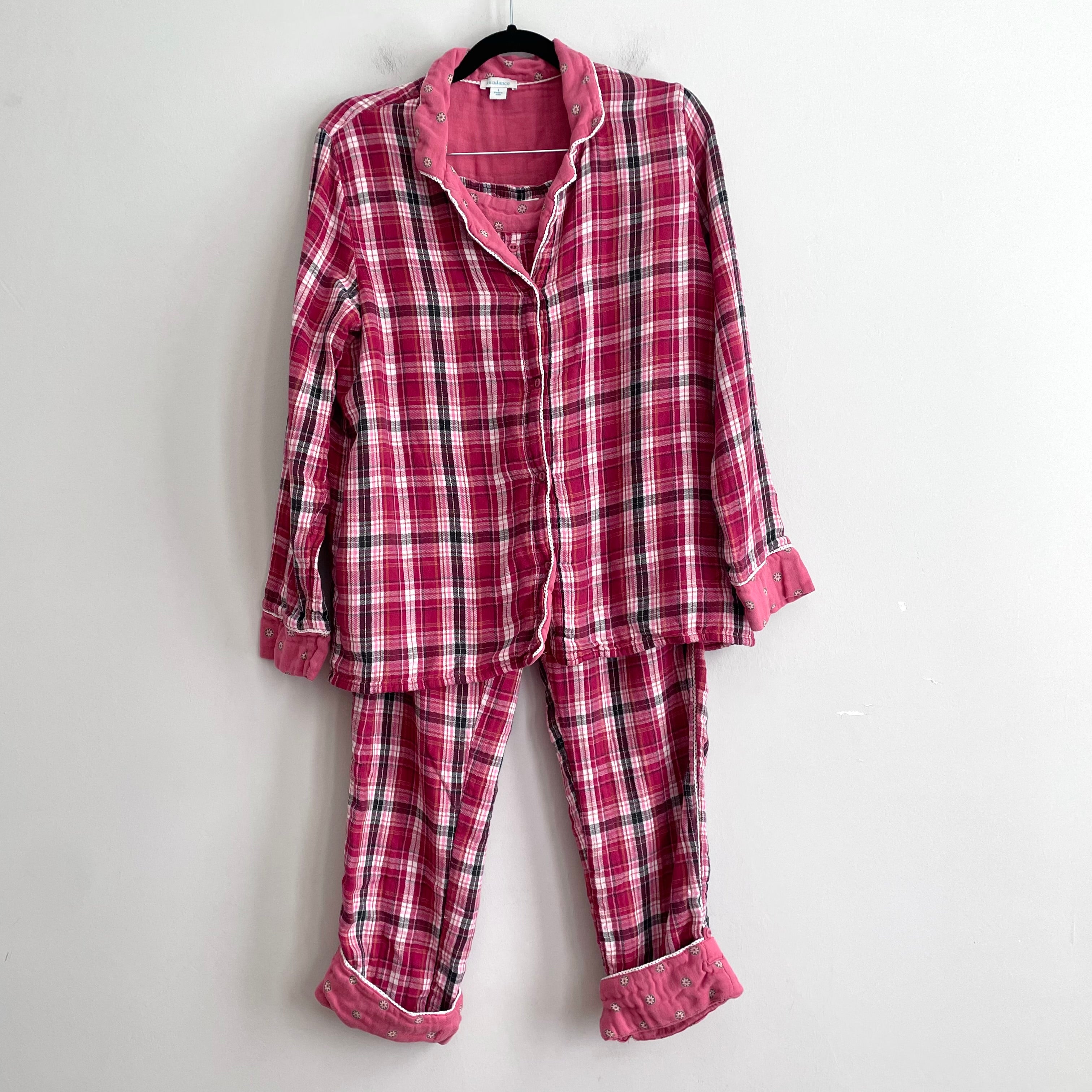 Plaid Flannel Pajama Set