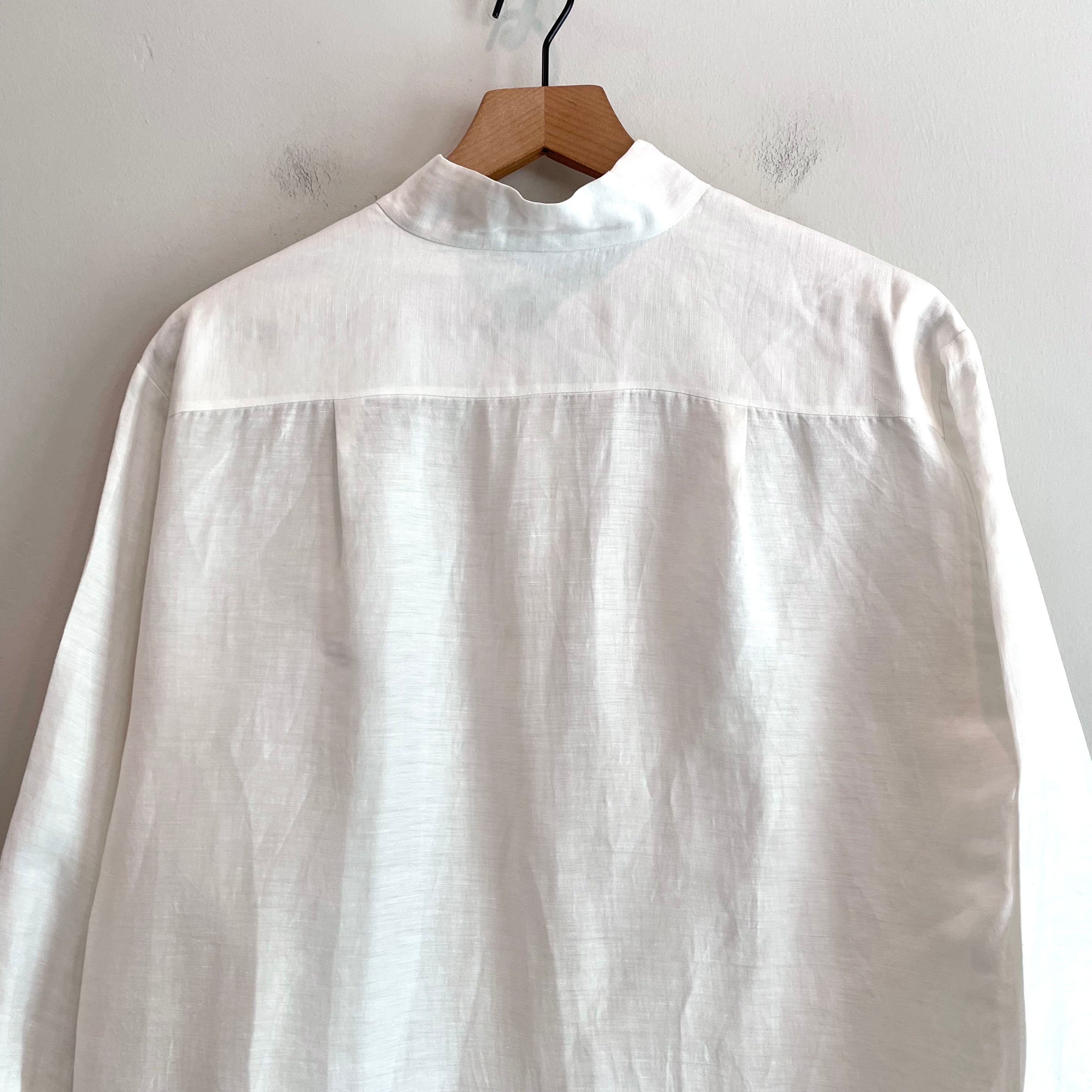 Linen Blend Button Down Shirt