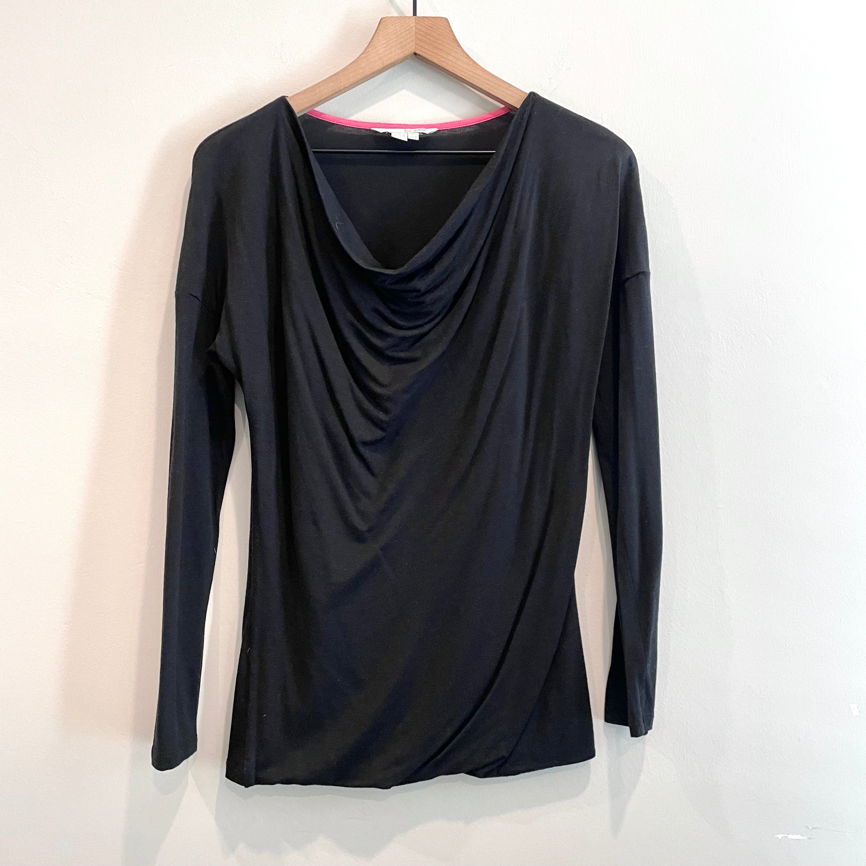 Draped Long Sleeve Top