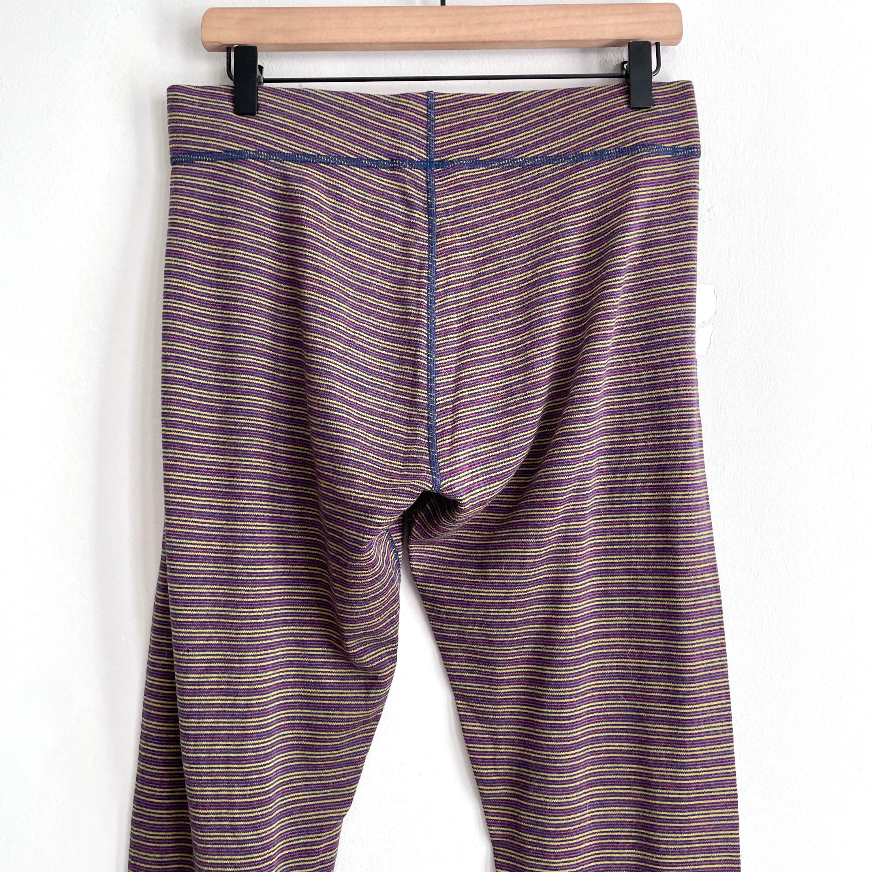 Striped Merino Wool Leggings