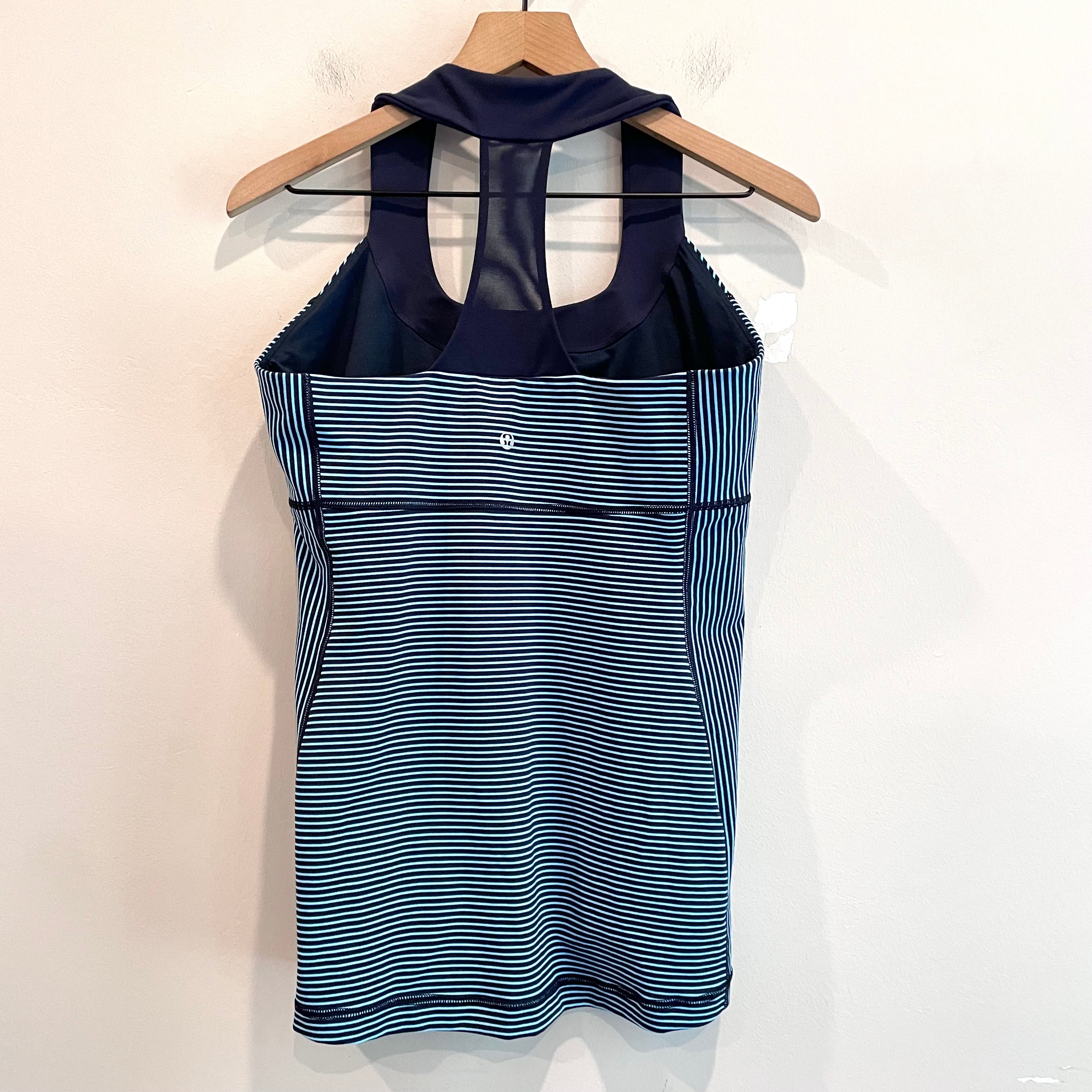 Striped Scoop Neck Tank Top