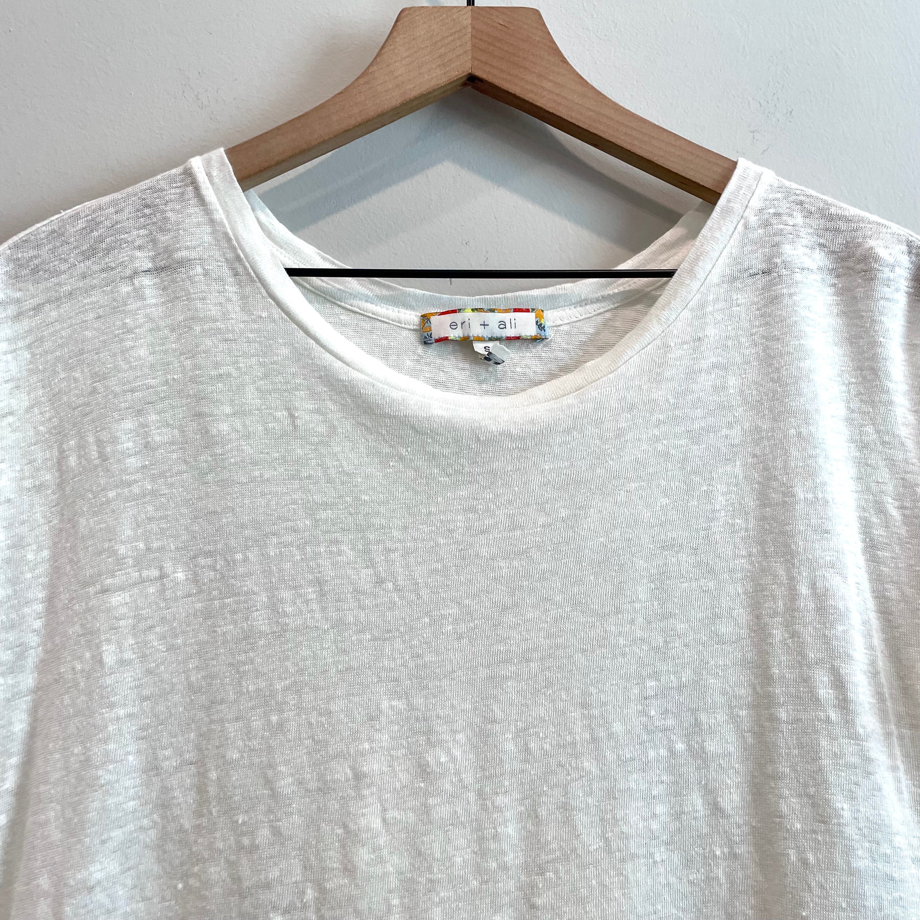 Linen Crossover Back Top