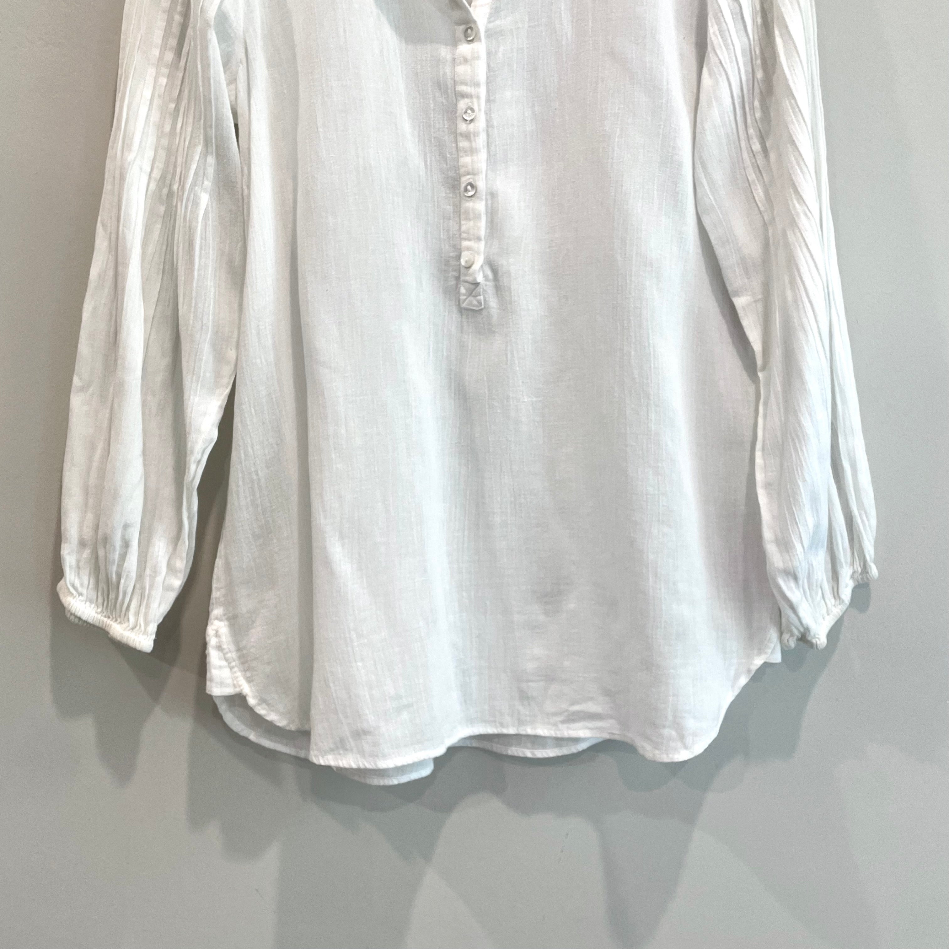 Pleated Long Sleeve Top