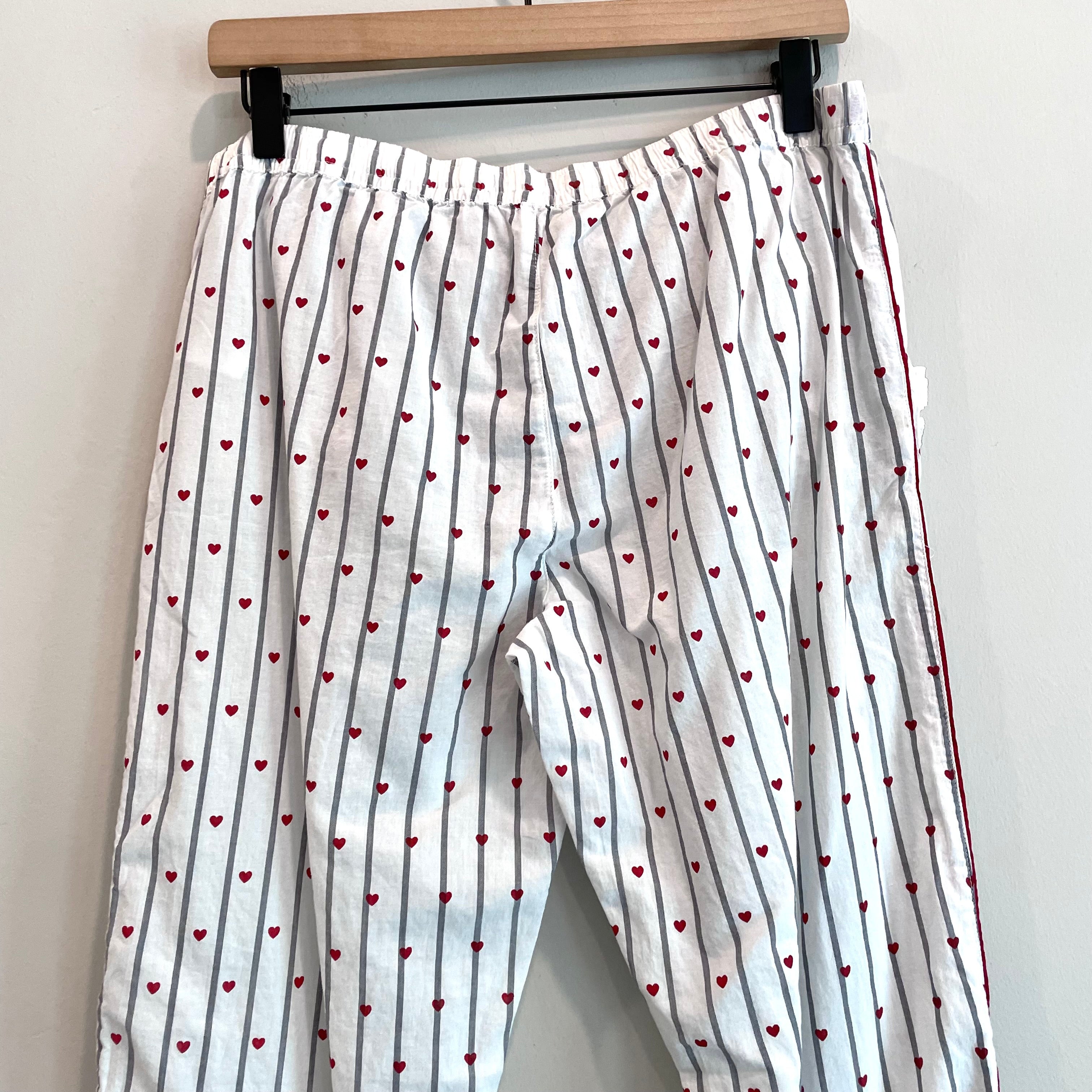 Heart Striped Pajama Pants