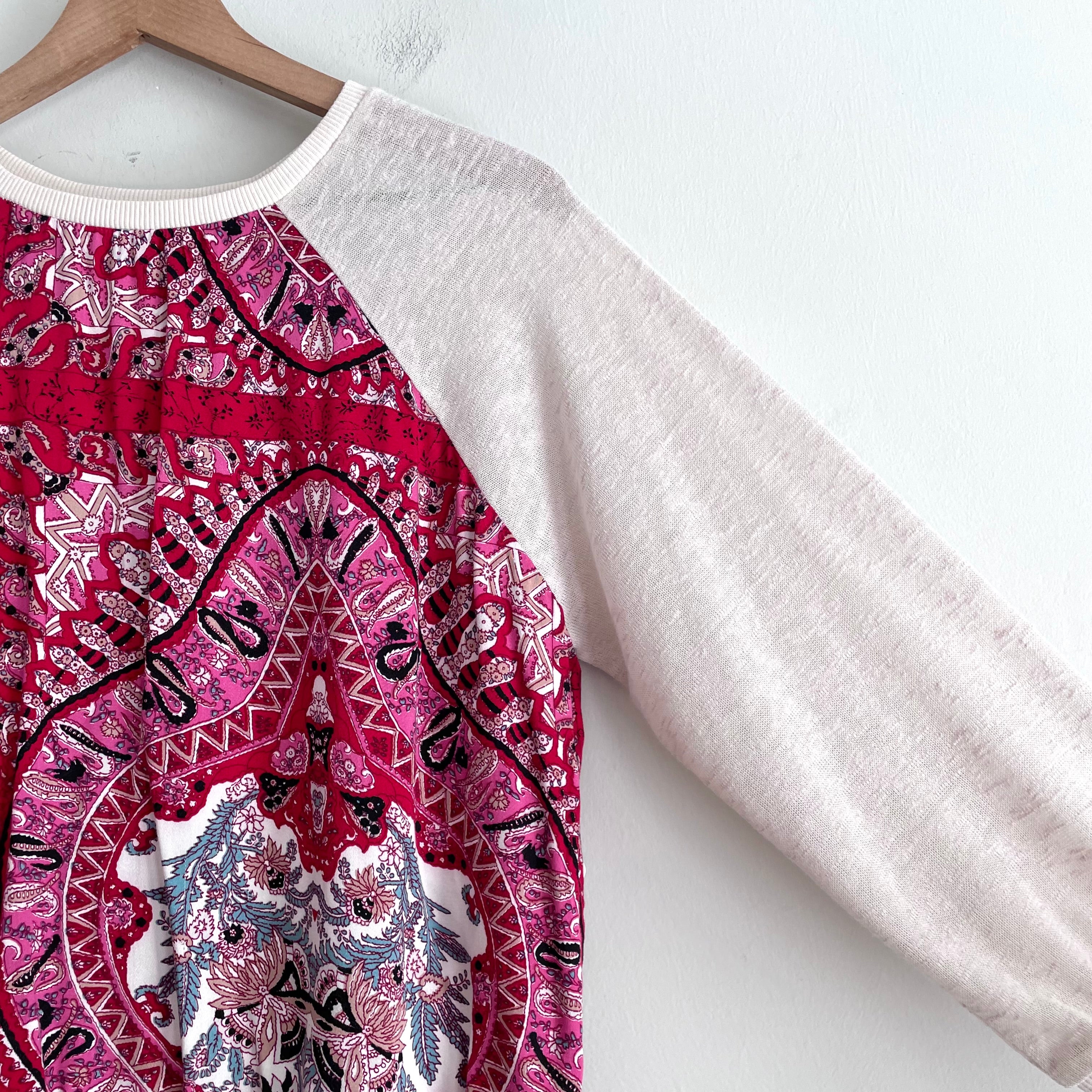 Paisley Lightweight Knit Sweater