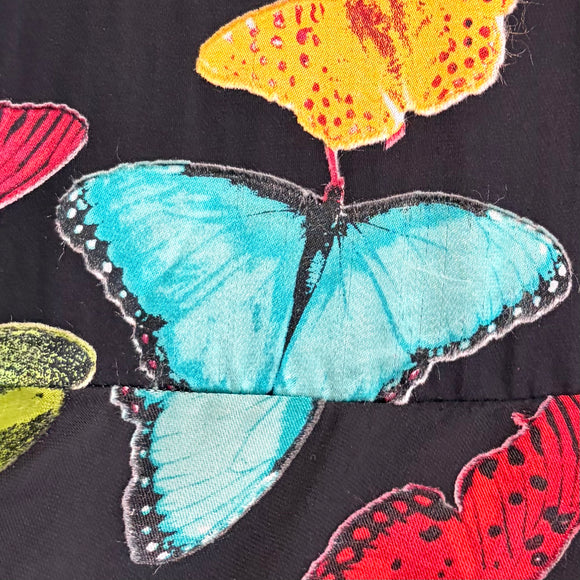 Butterfly Leopard Silk Dress