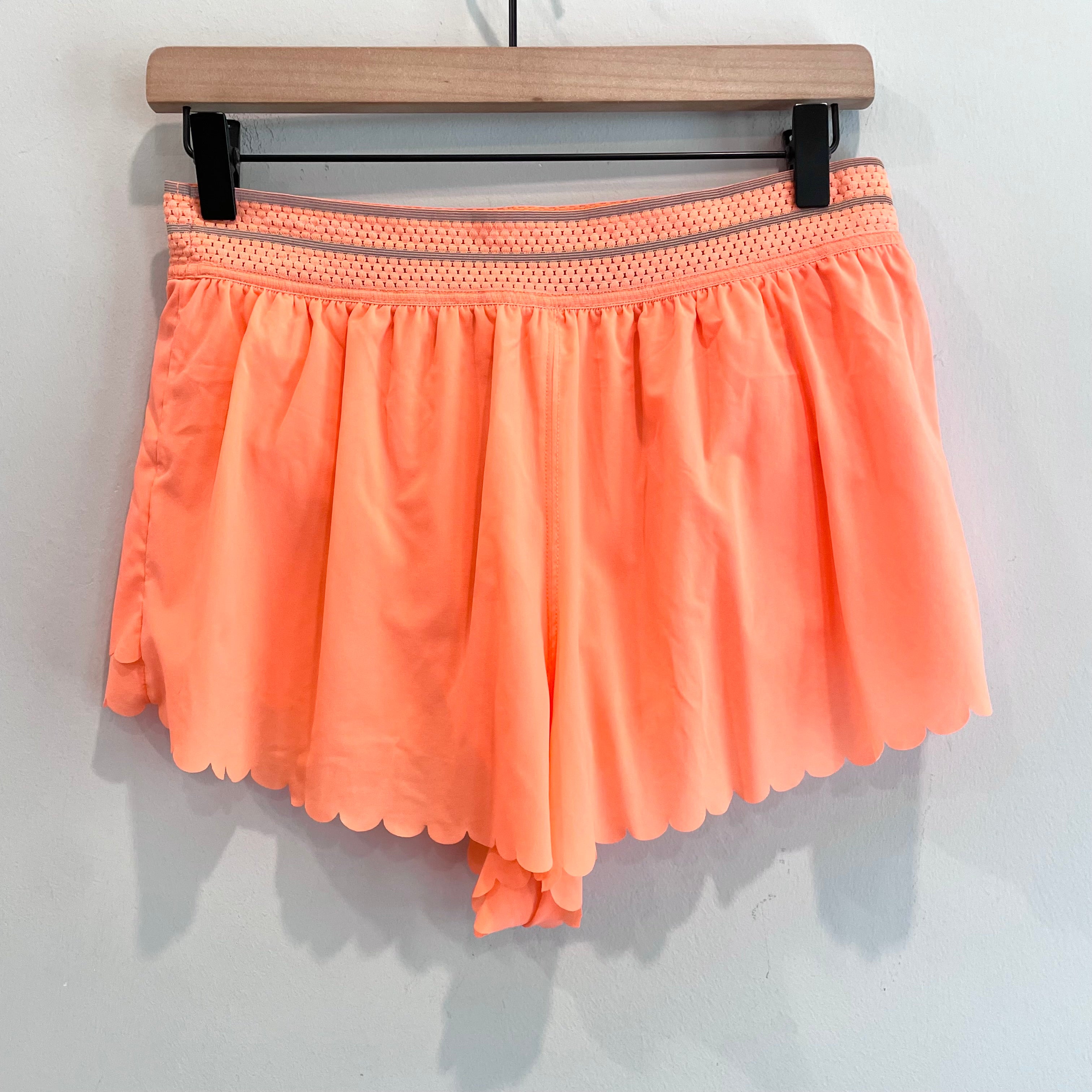 Scalloped Hem Shorts