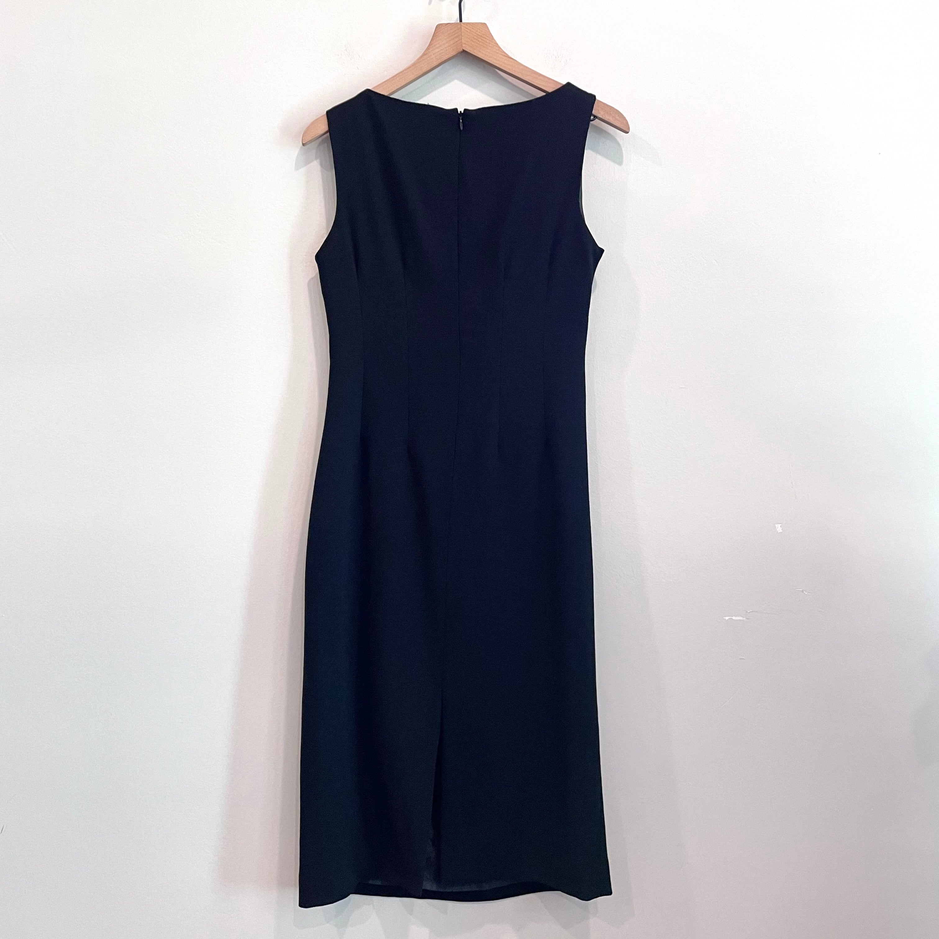 Side Pleat Sleeveless Sheath Dress