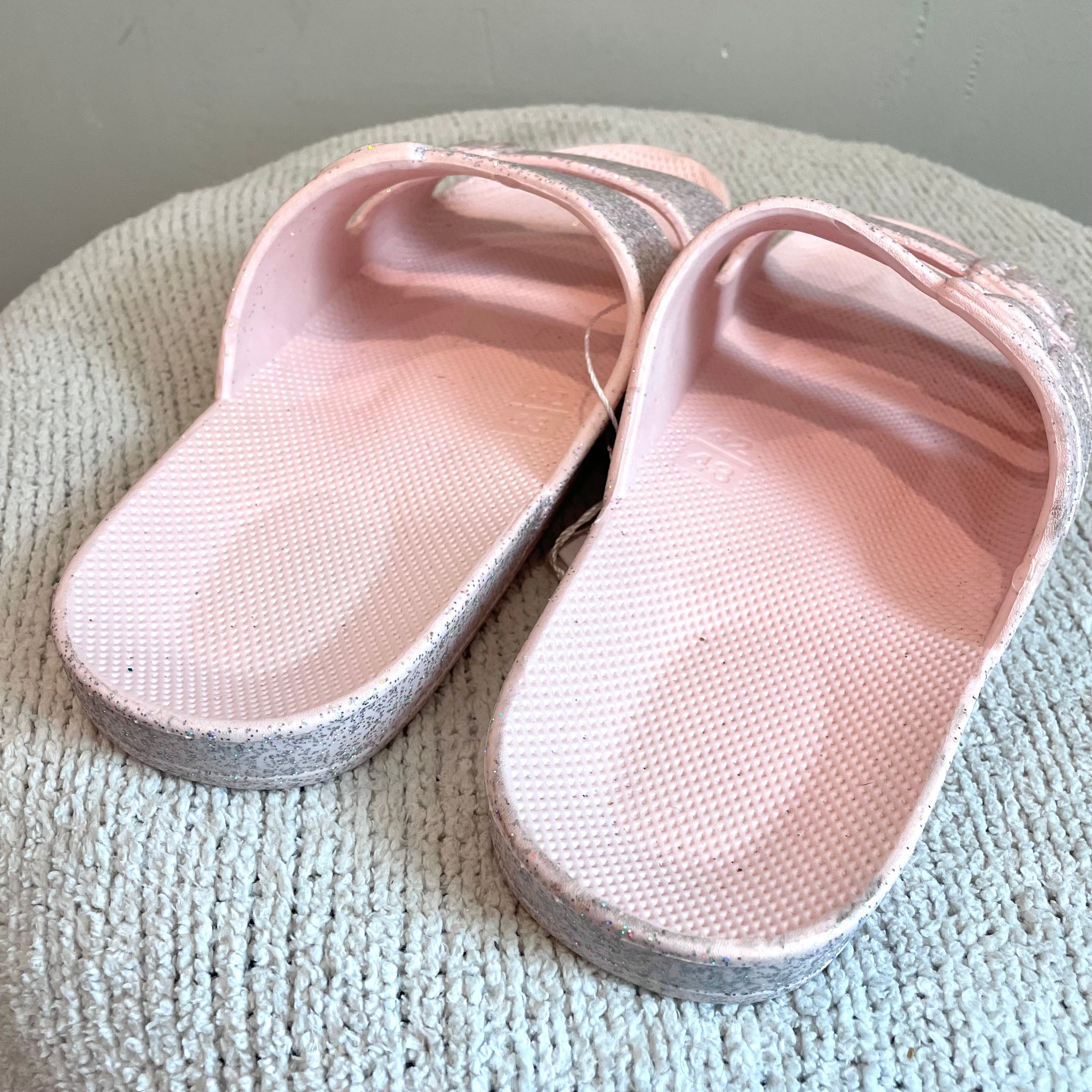 Glitter Vegan Slides Sandals