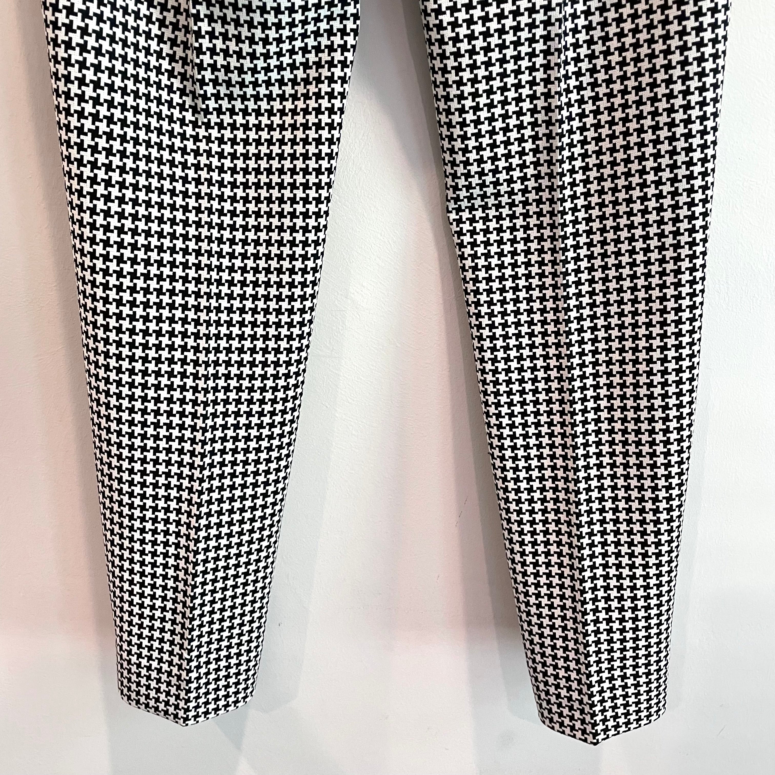 Houndstooth Plaid Pants