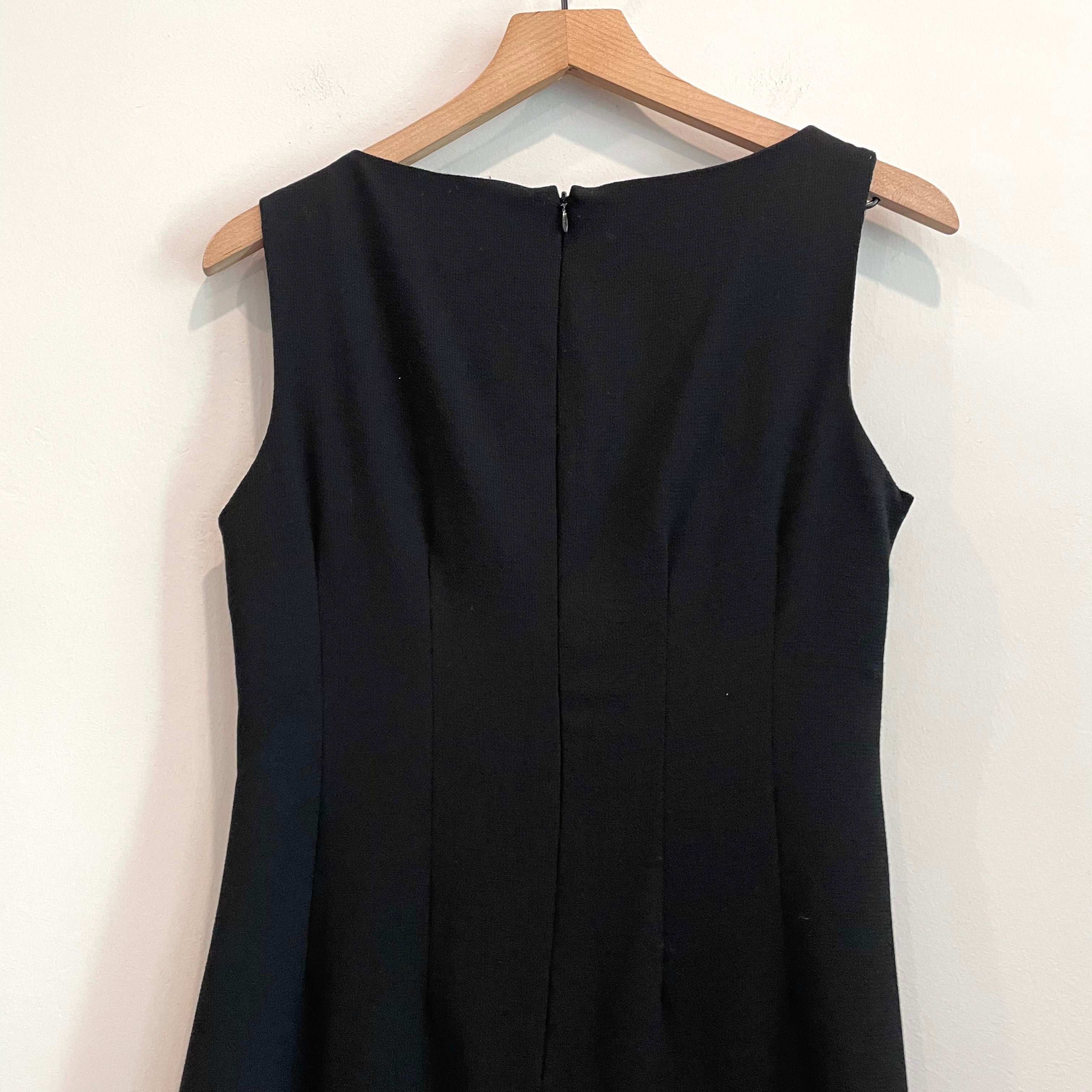 Side Pleat Sleeveless Sheath Dress