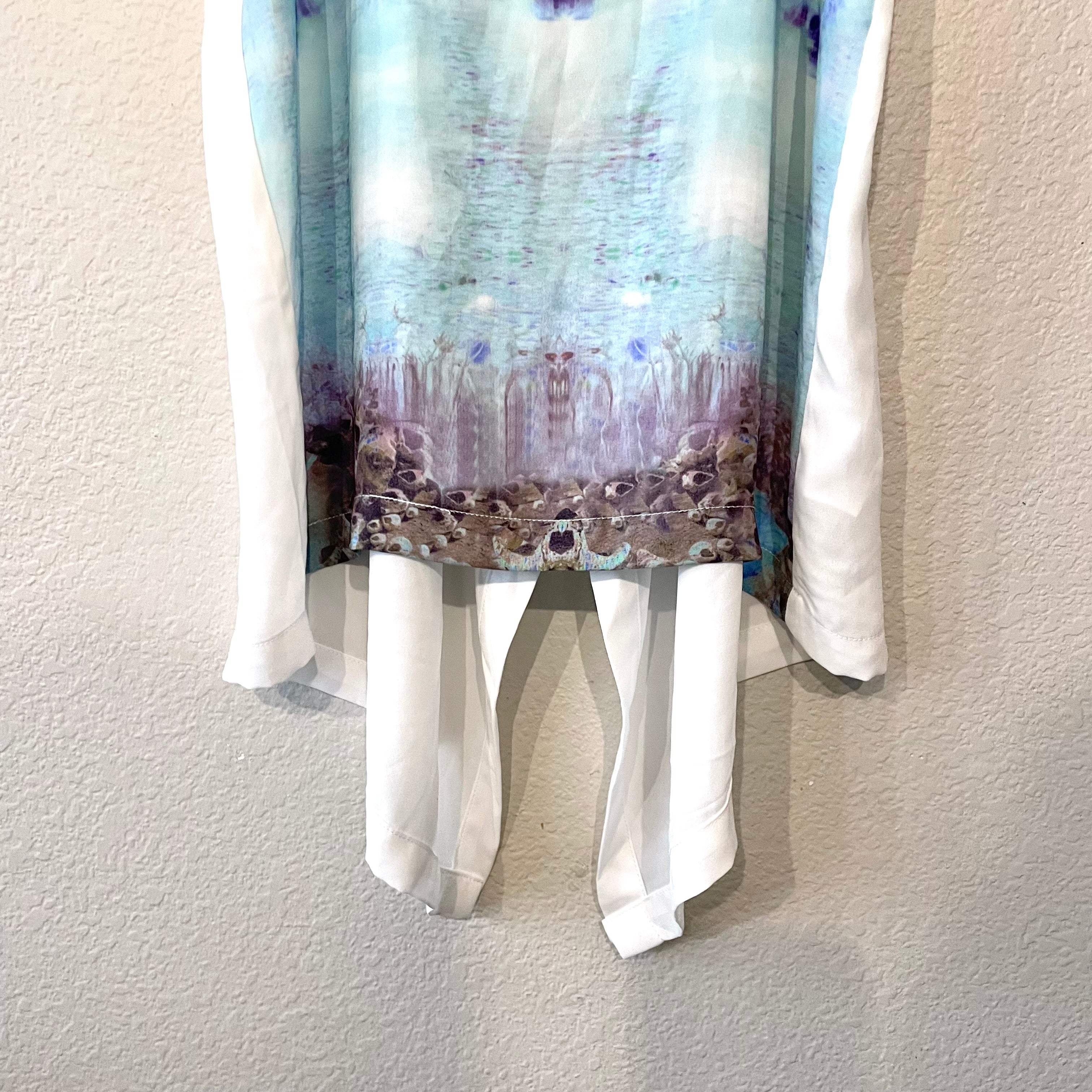 Abstract Sleeveless Top