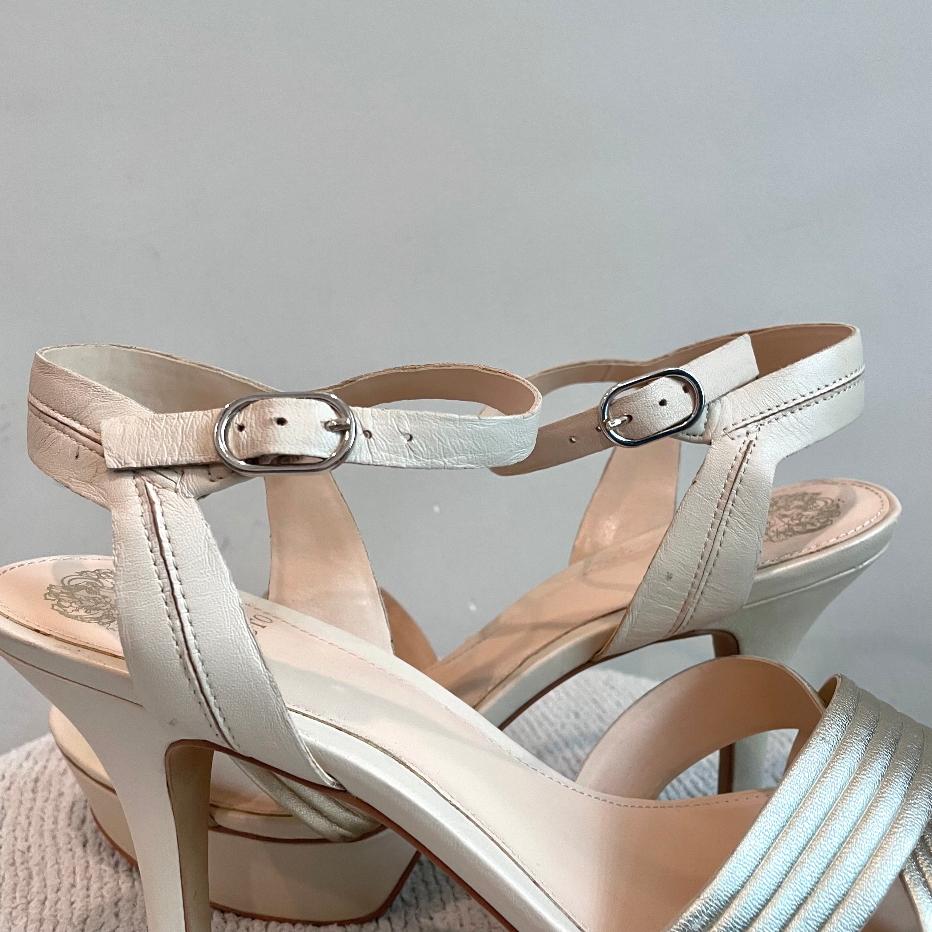 Metallic Platform Heels