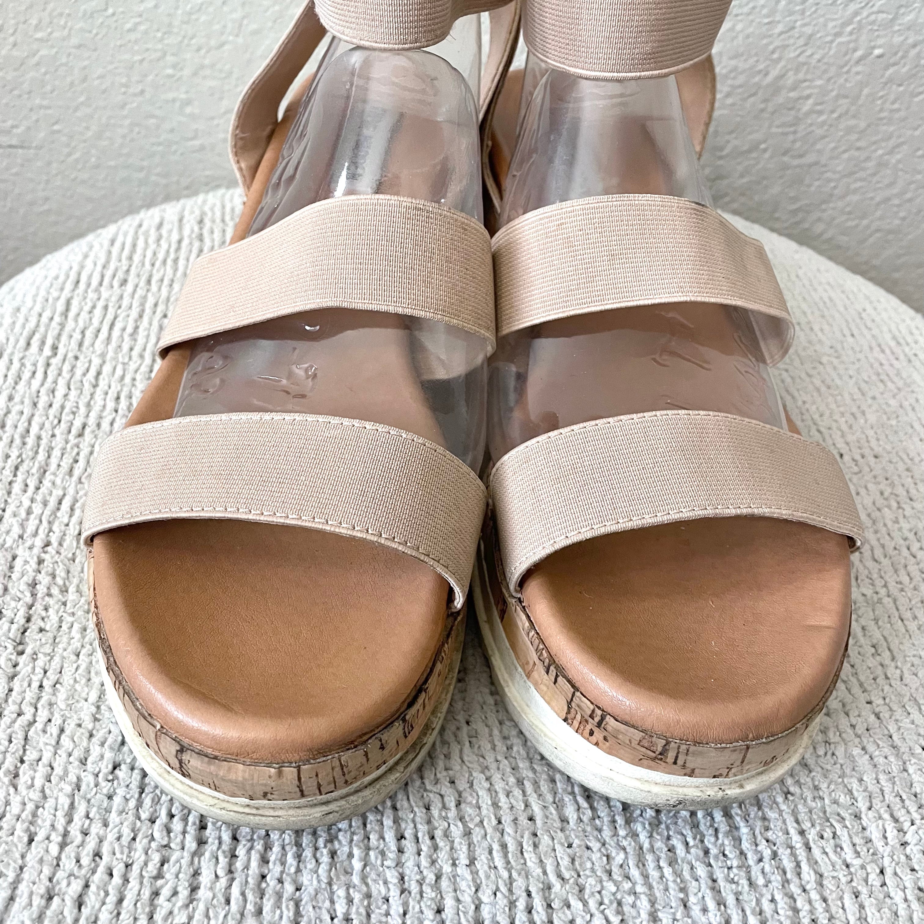 Elastic Platform Sandals