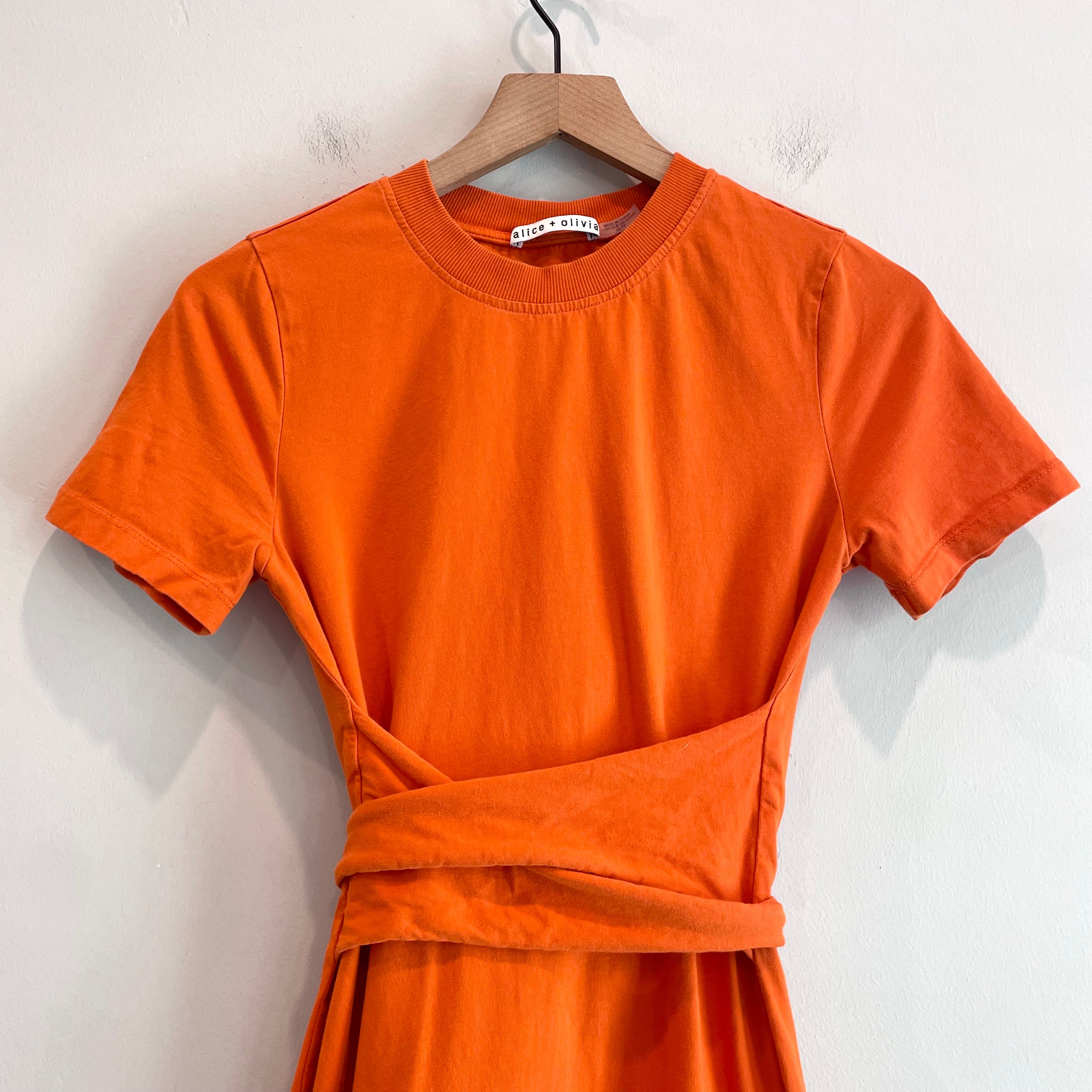 Wrap Waist T-Shirt Dress