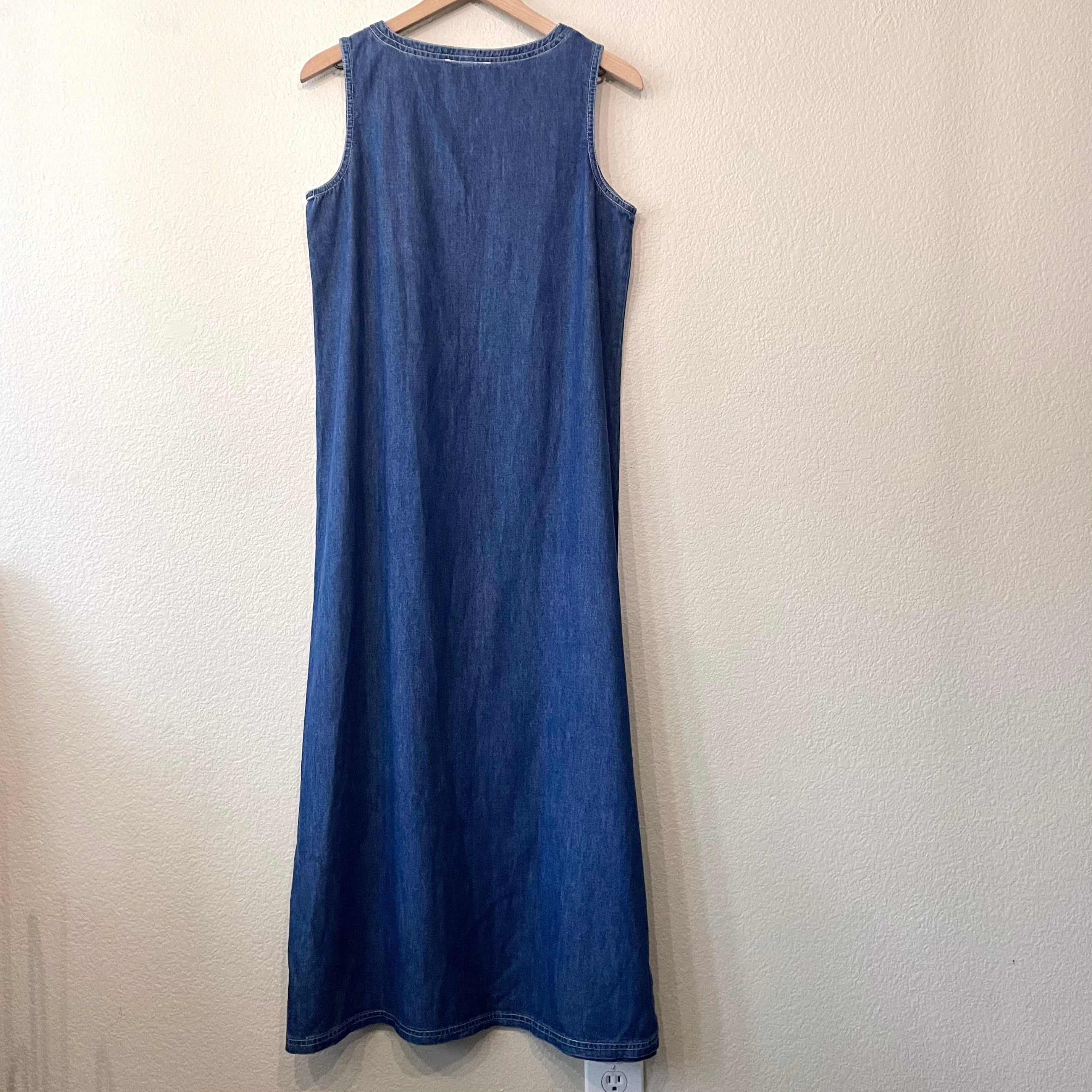 Chambray Denim Maxi Dress