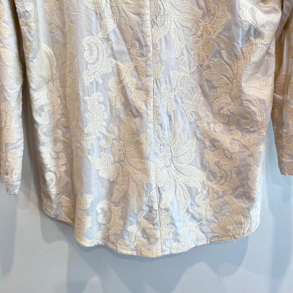 Embroidered Long Sleeve Tunic Top