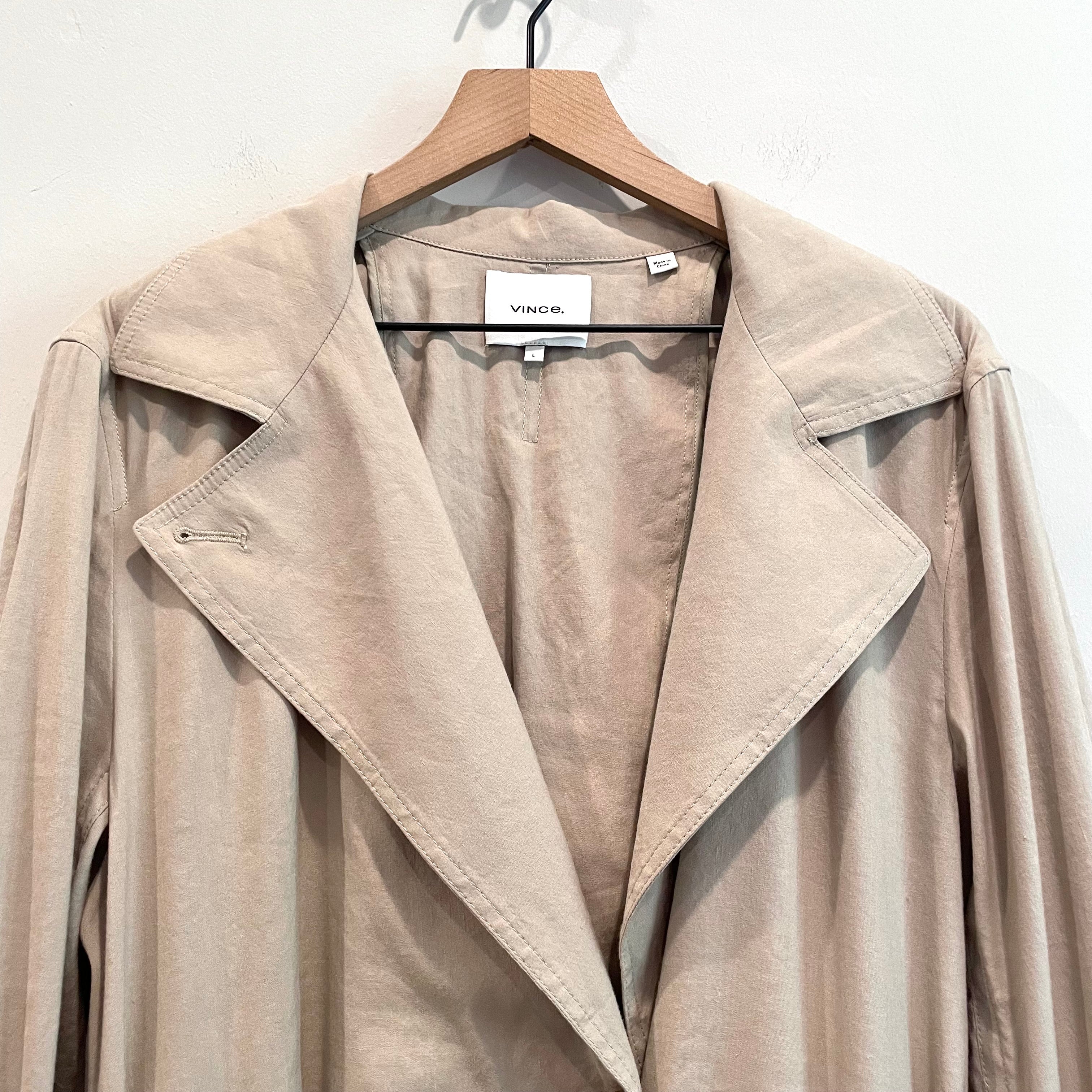 Belted Linen Blend Jacket