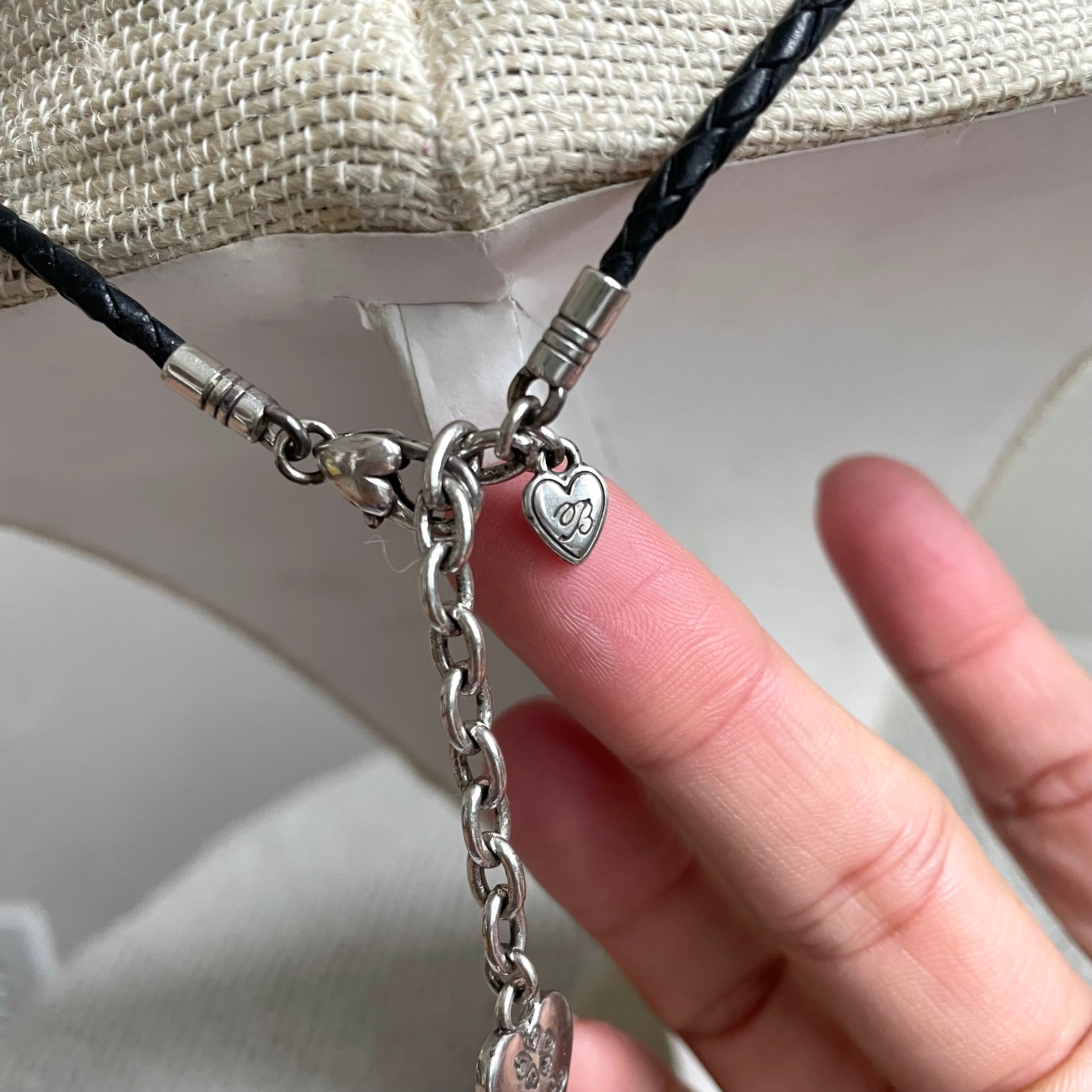 Heart Charm Rope Necklace