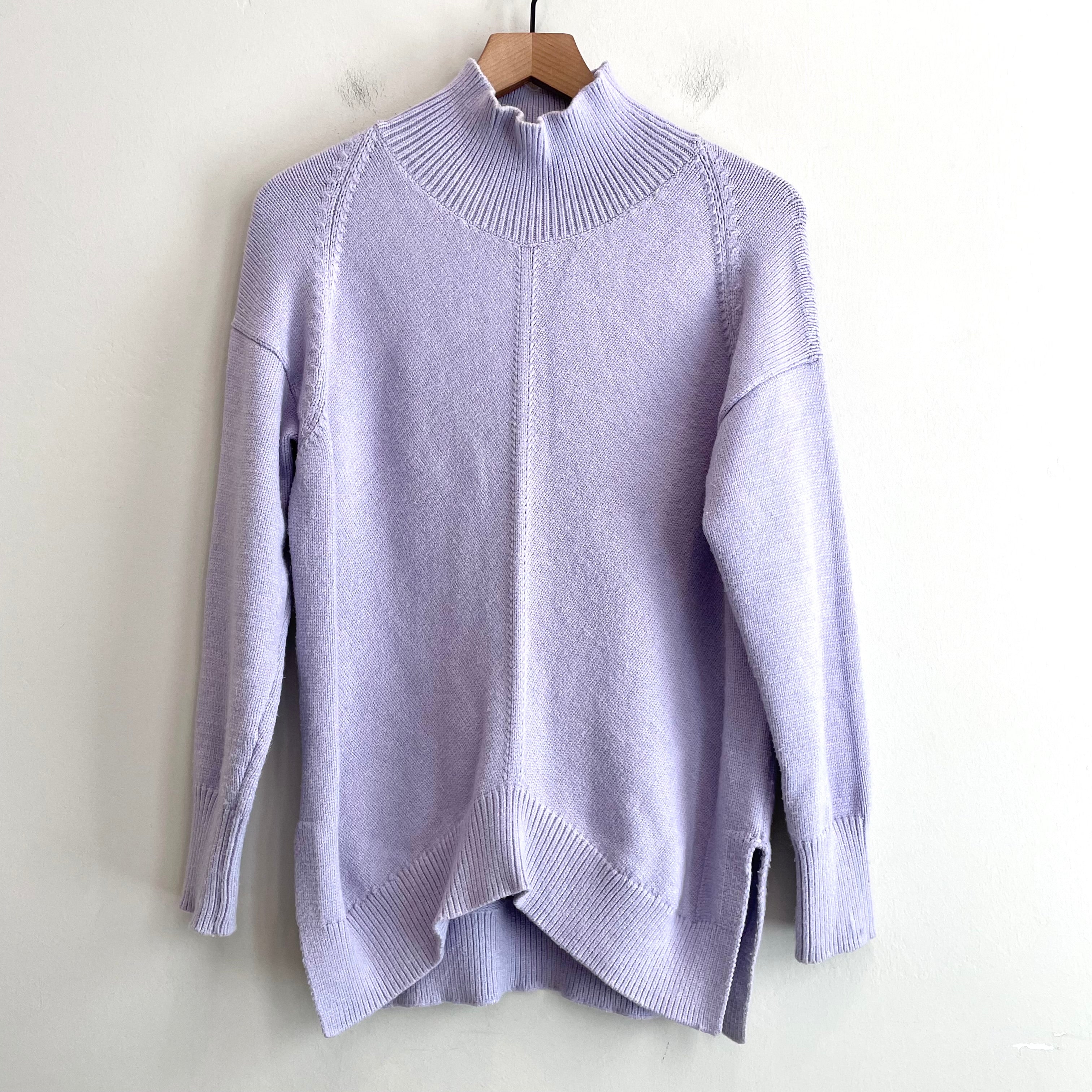 Mock Neck Tunic Sweater