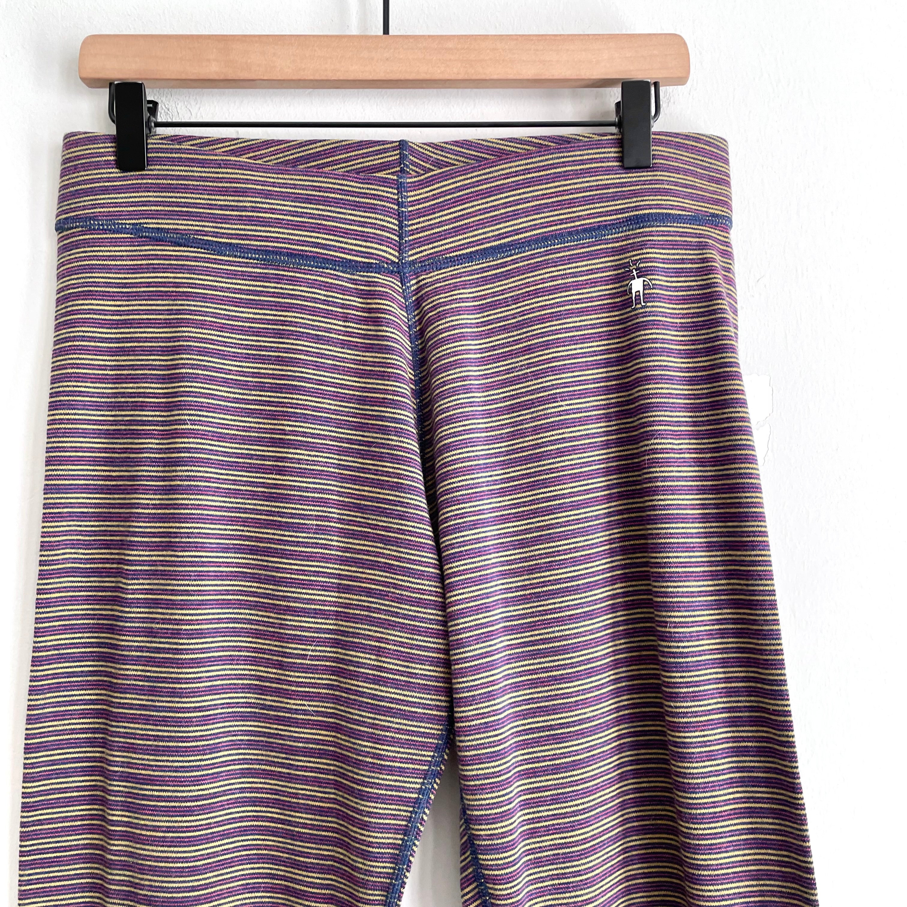 Striped Merino Wool Leggings