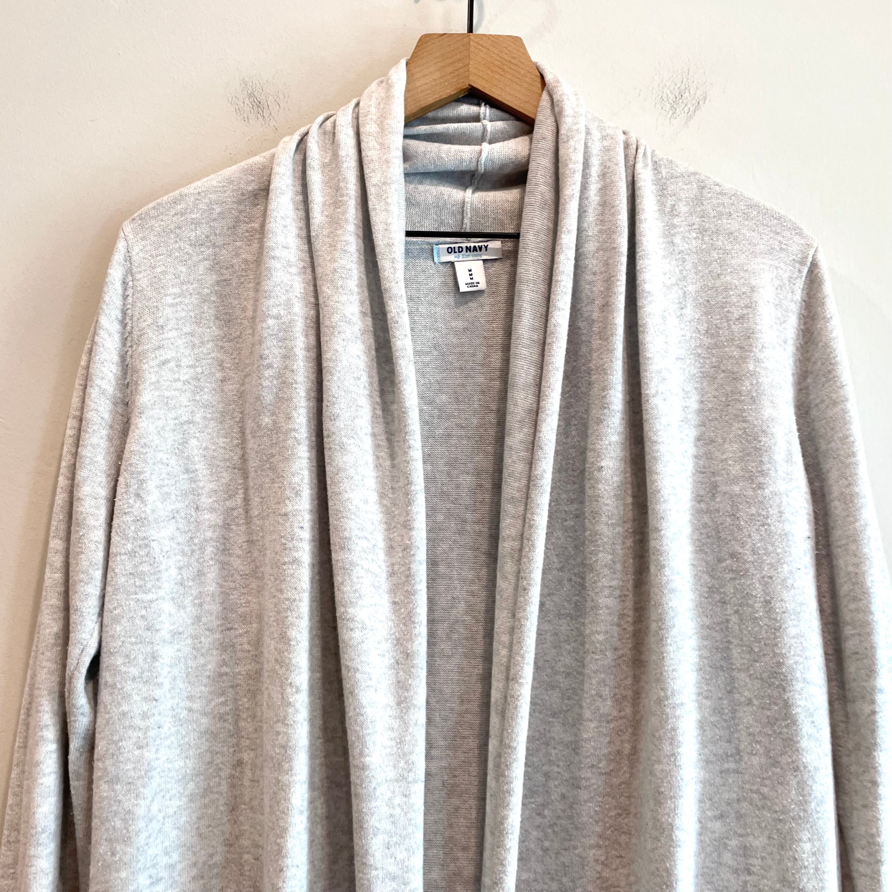 Open Front Mid Length Cardigan