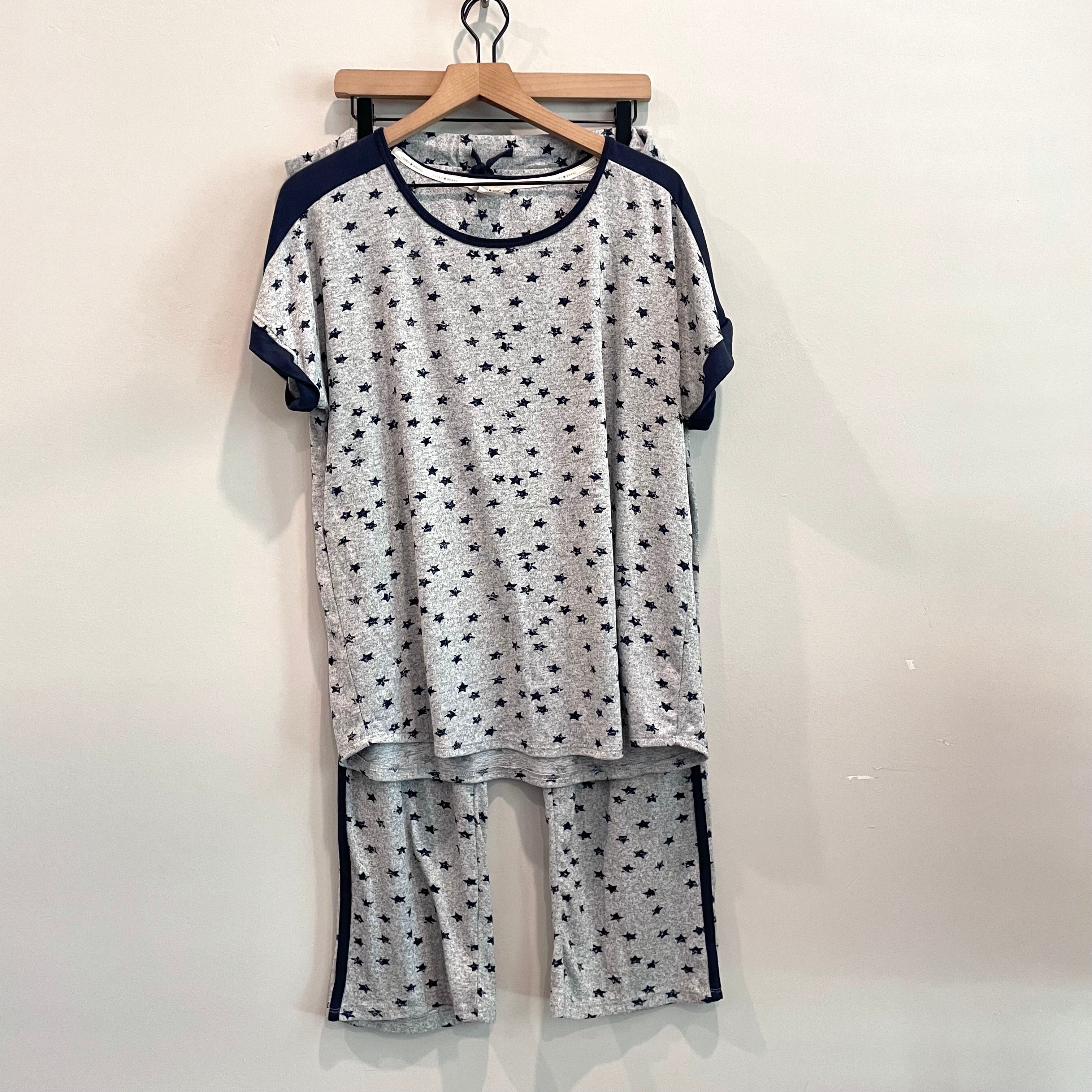 Star Print Knit PJ Set