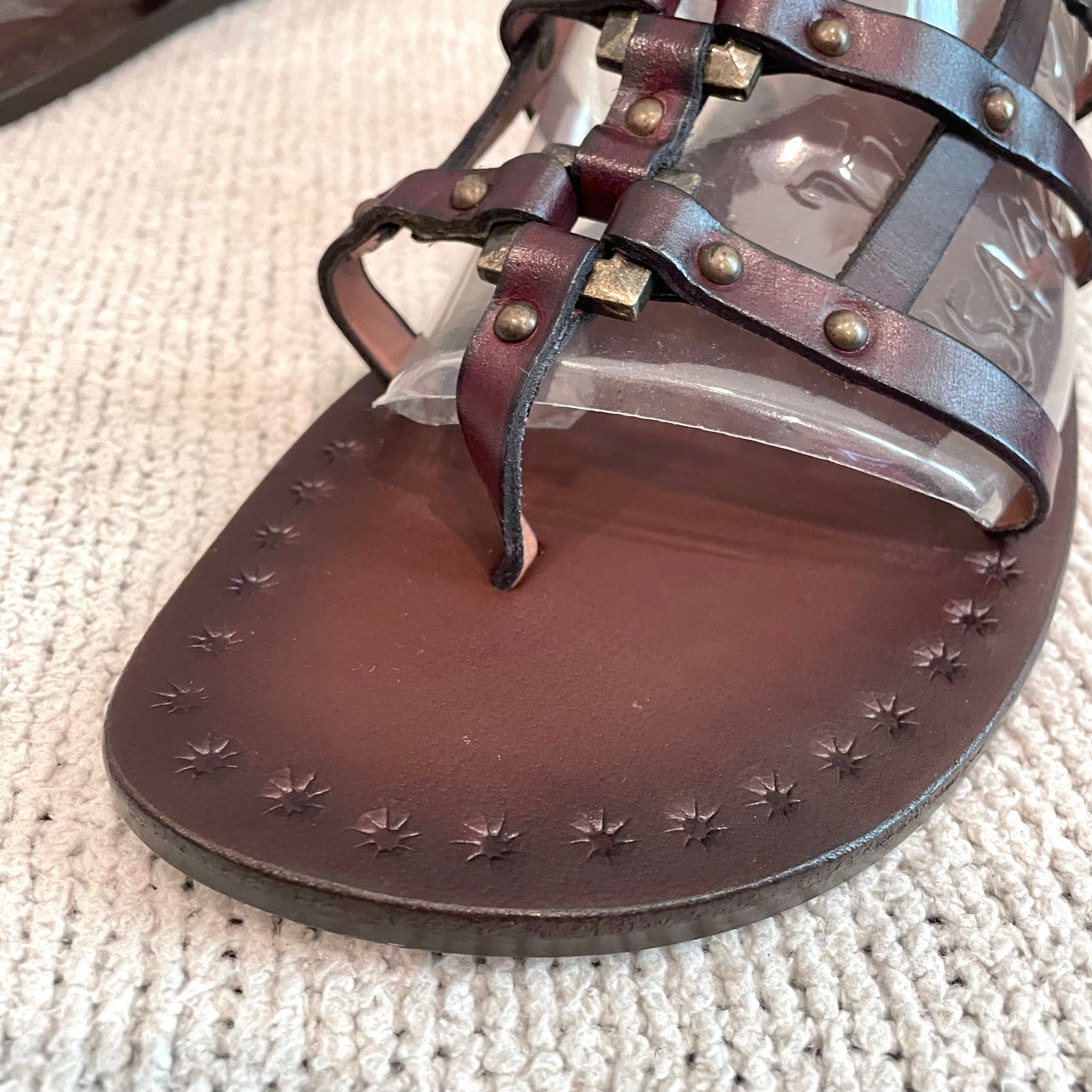 Leather Gladiator Sandals