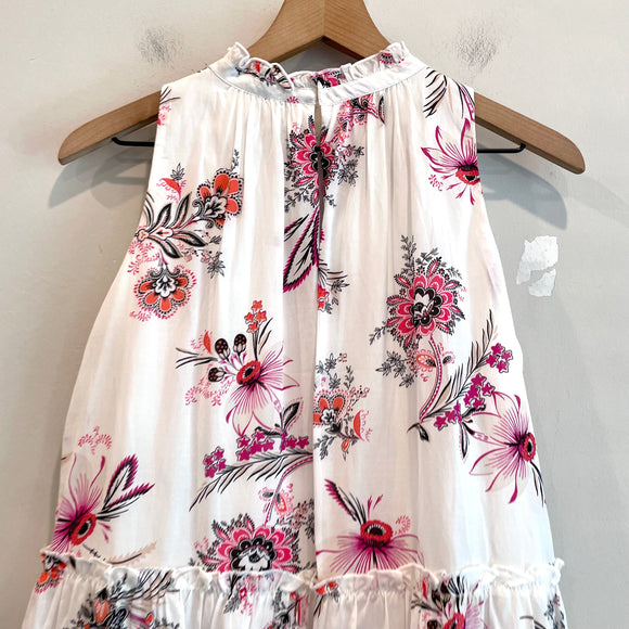 Floral Paisley Ruffle Dress